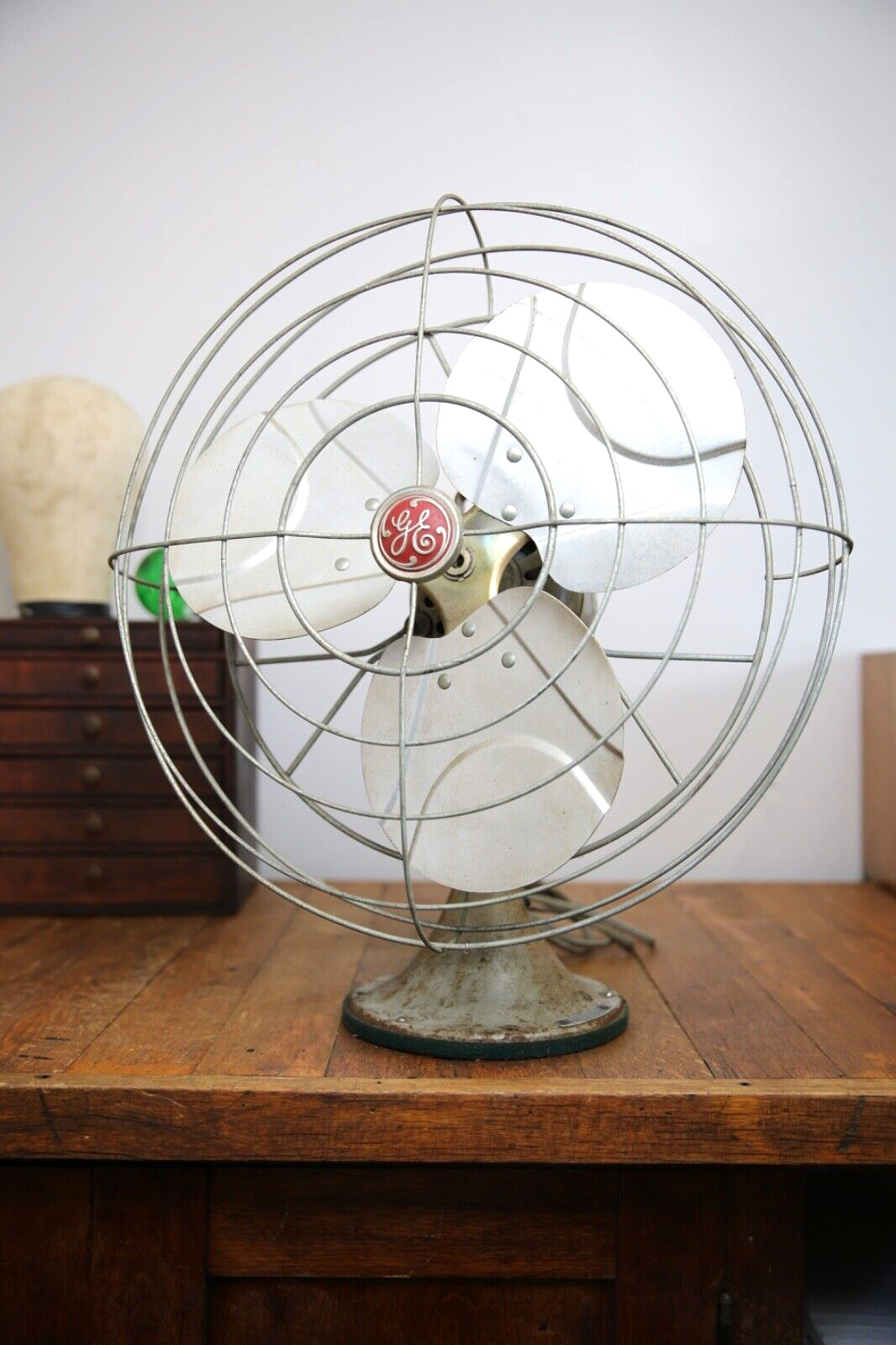 Vintage General Electric Oscillating Fan 15