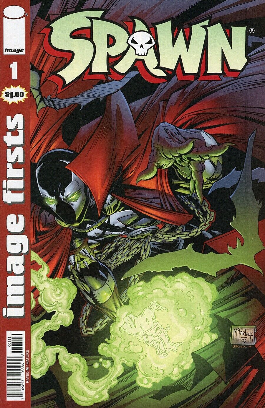 SPAWN 1 IMAGE FIRSTS REPRINT EDITION | TODD MCFARLANE (IMAGE, 2022) NM