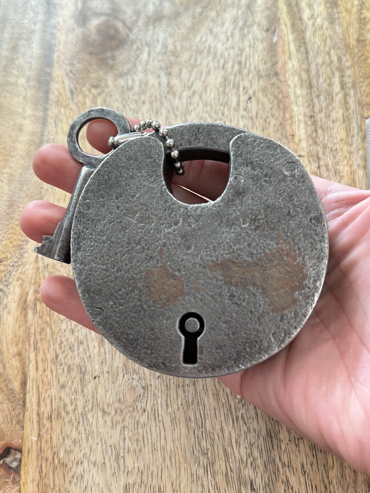 Vintage Antique Padlock With Key Lock