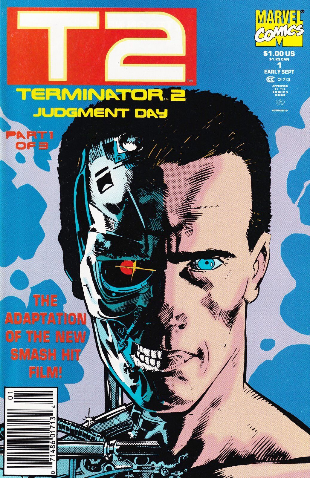 Terminator 2: Judgement Day #1 Newsstand Cover Marvel Comics