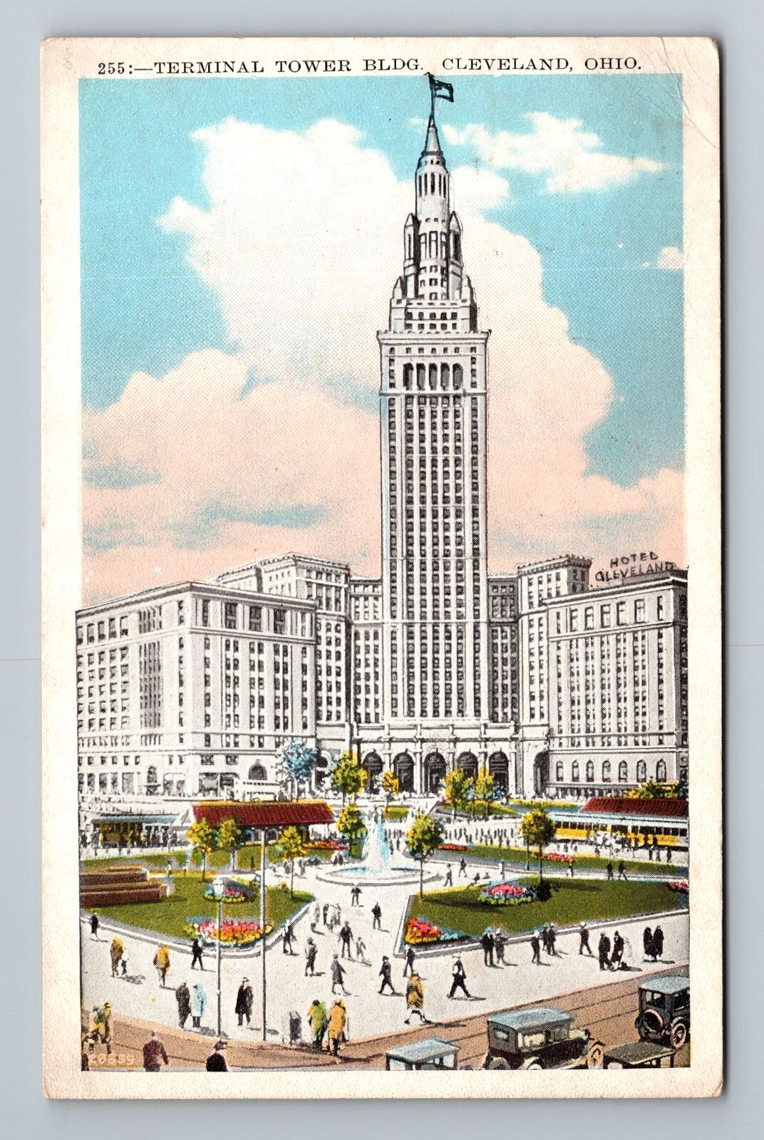 Cleveland OH-Ohio, Terminal Tower Building, c1929, Vintage Postcard