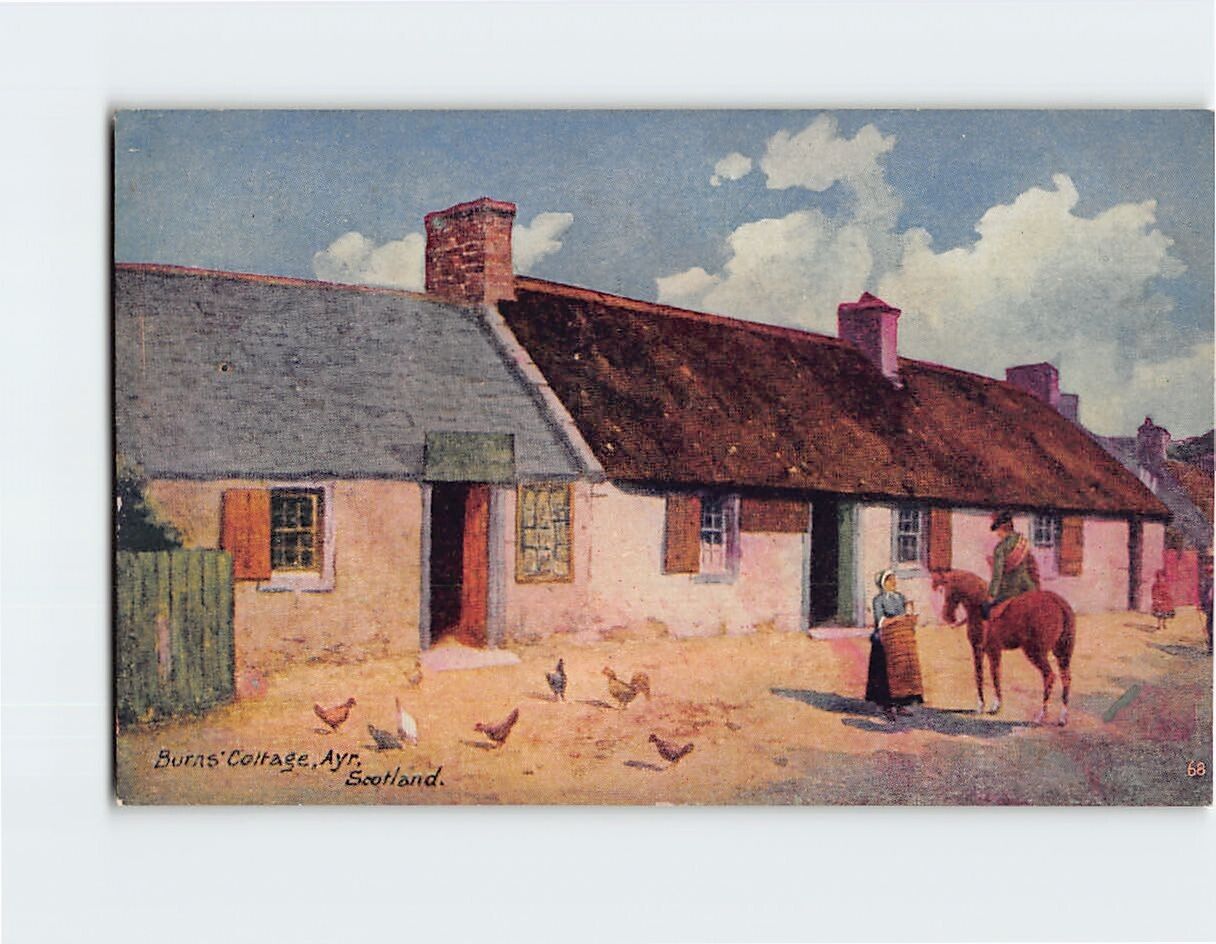Postcard Burn\'s Cottage Ayr Scotland