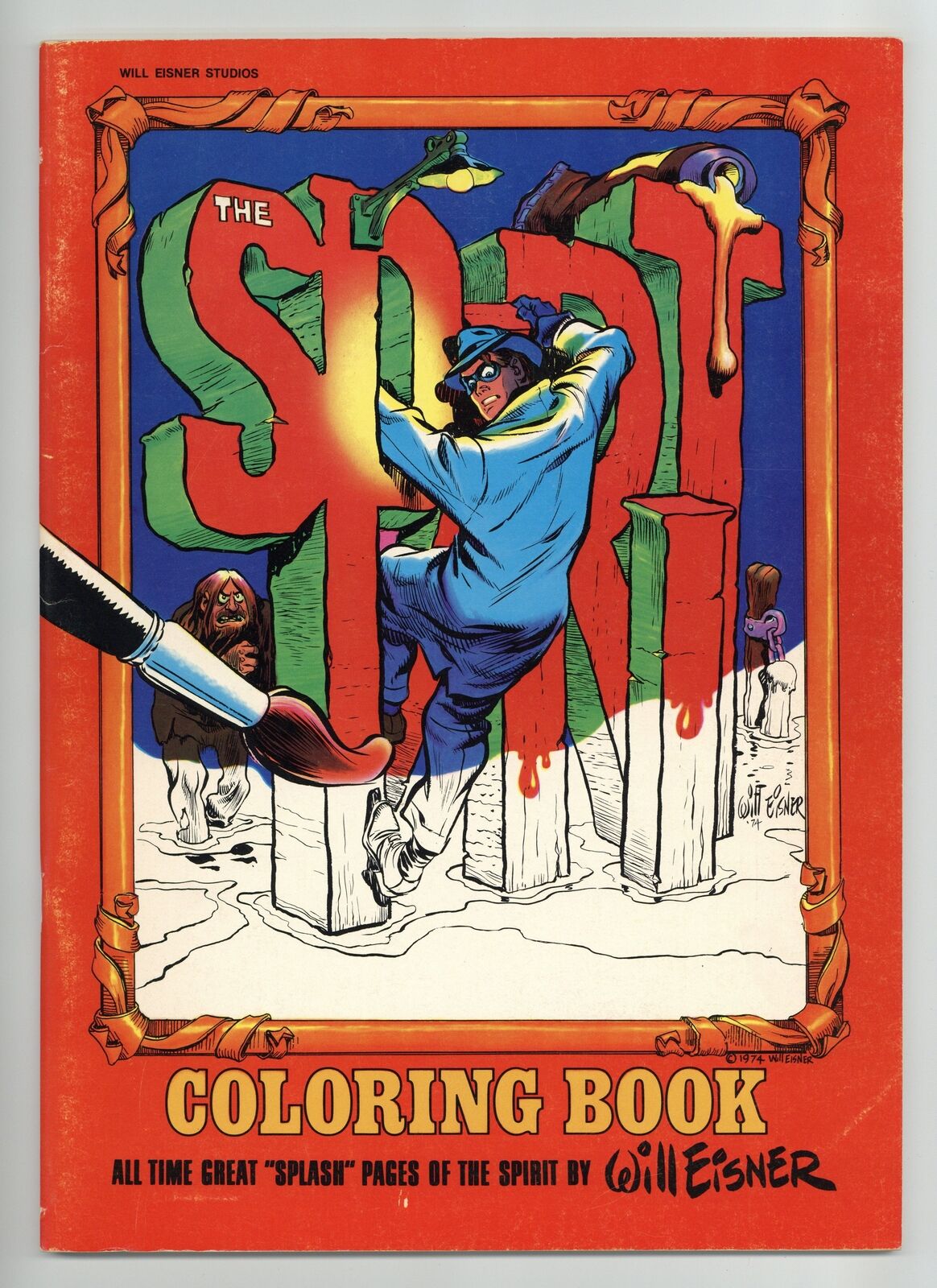 Spirit Coloring Book #1 FN- 5.5 1974