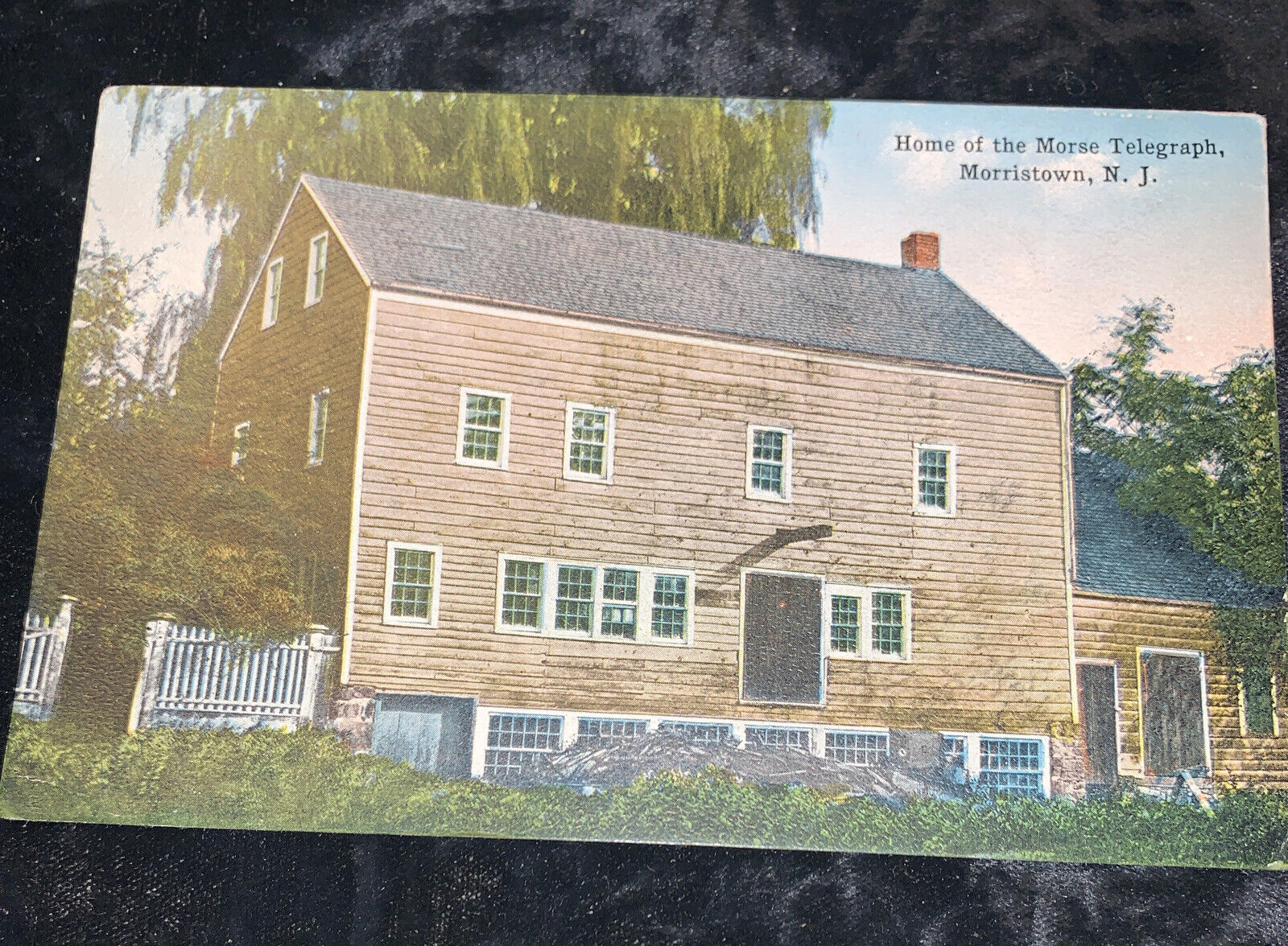 Morristown,  NJ Home of the Morse Telegraph c1908 Postcard