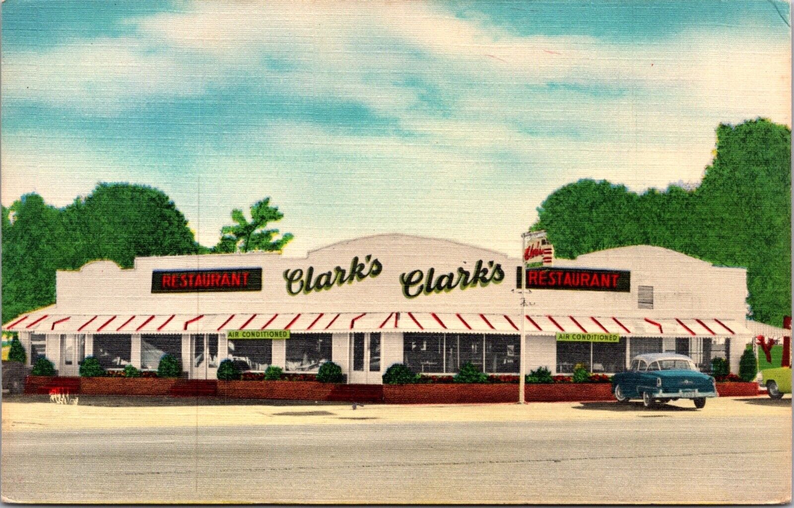Postcard Clark's Restaurant in Santee, South Carolina