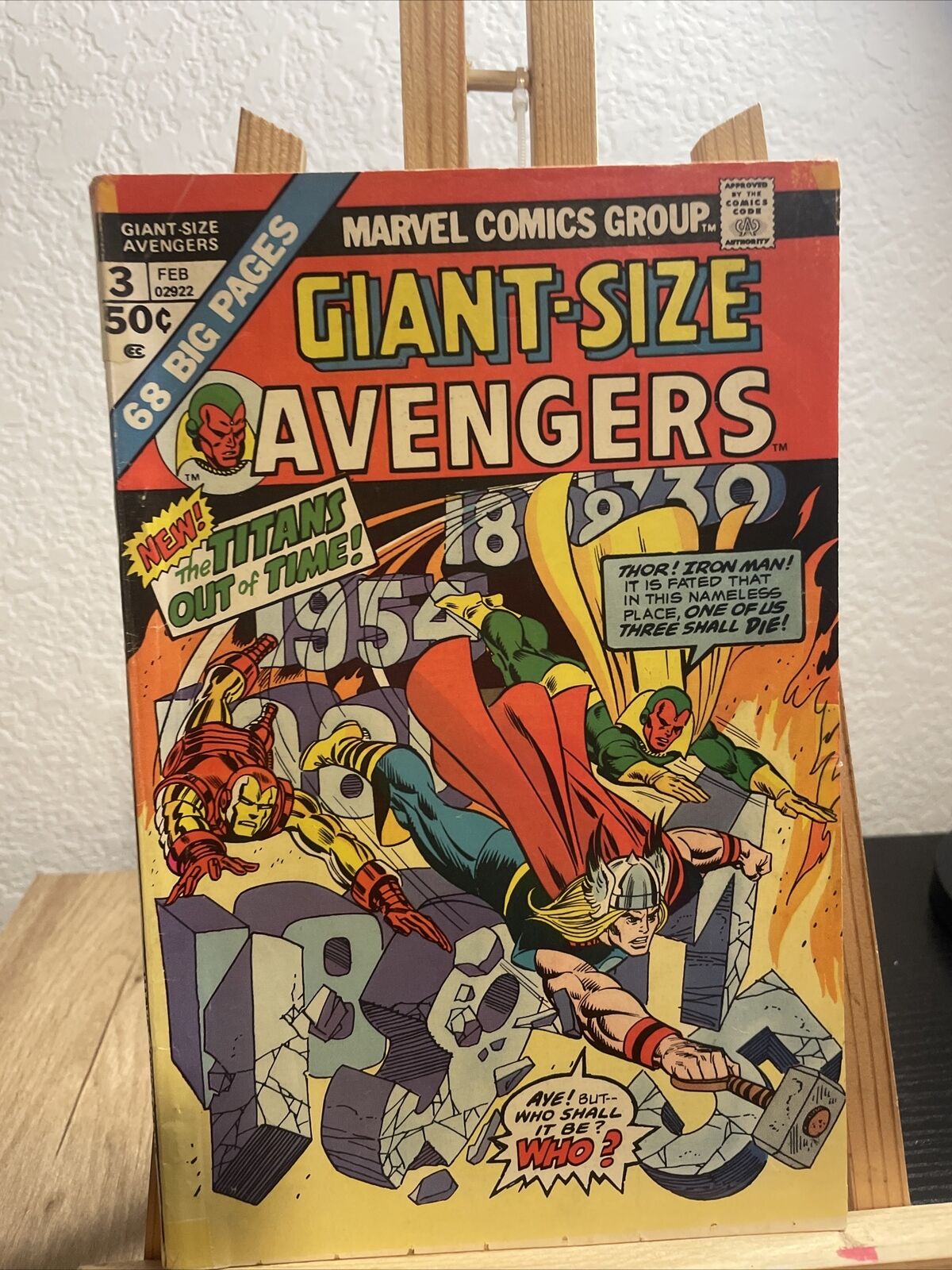 Marvel Comics GIANT SIZE AVENGERS #3 1975