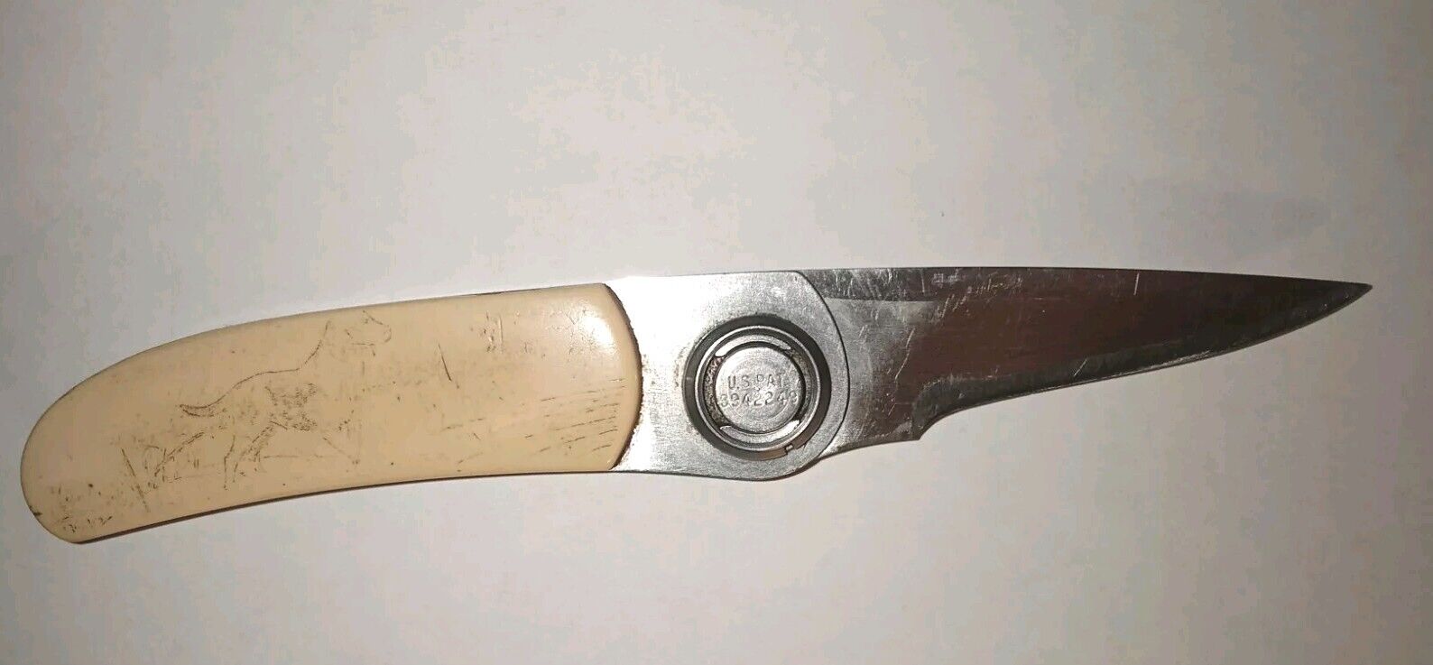 Vtg Rare Gerber Model 2PS Paul Button Lock Knife, 2.25
