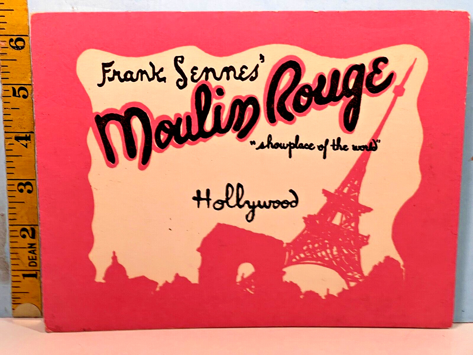 1957 Frank Sennes' Moulin Rouge Hollywood Showplace of The World Lounge Photo