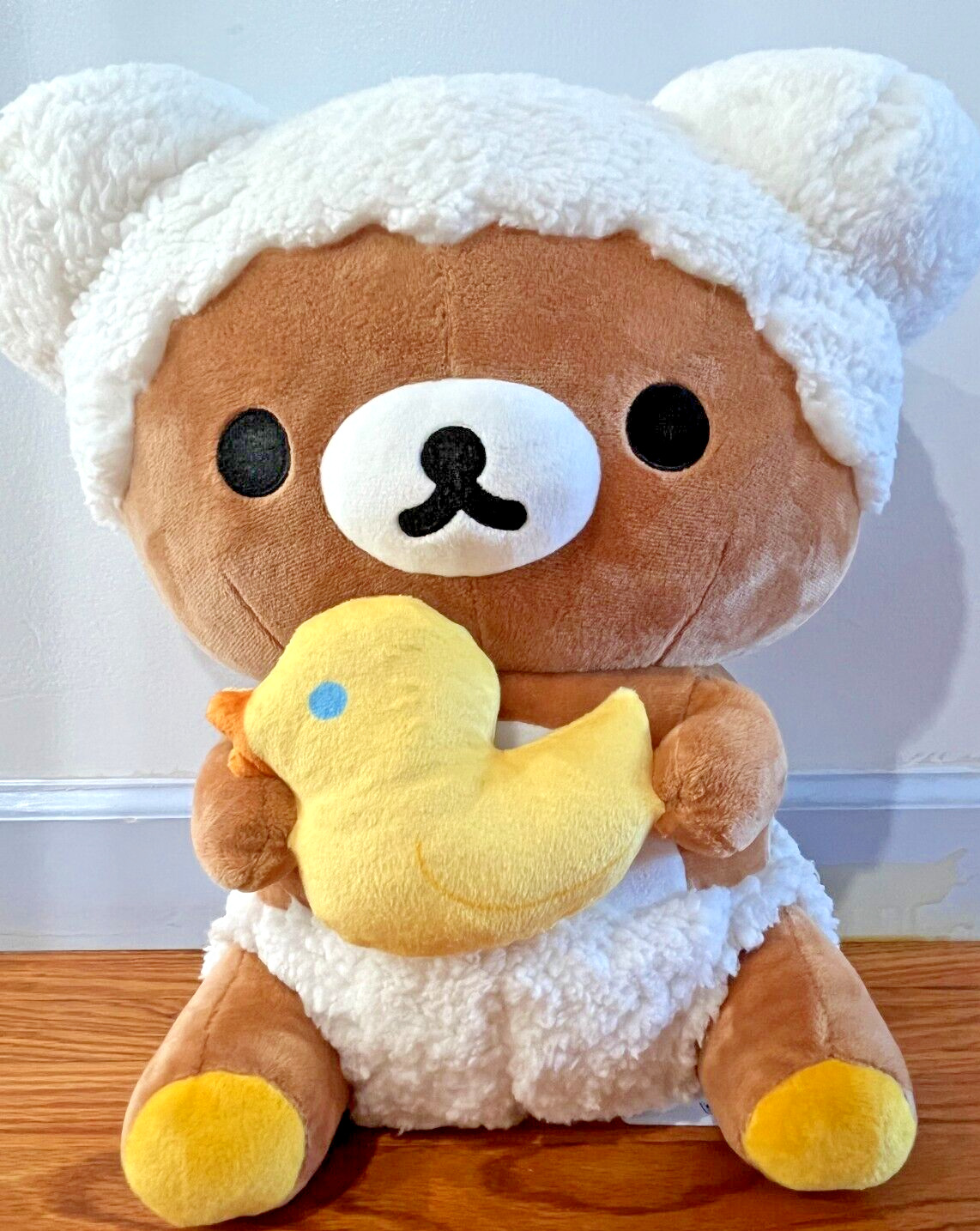 San-X Bathtime rilakkuma with Duck Plush 14” New with Tag GS9843