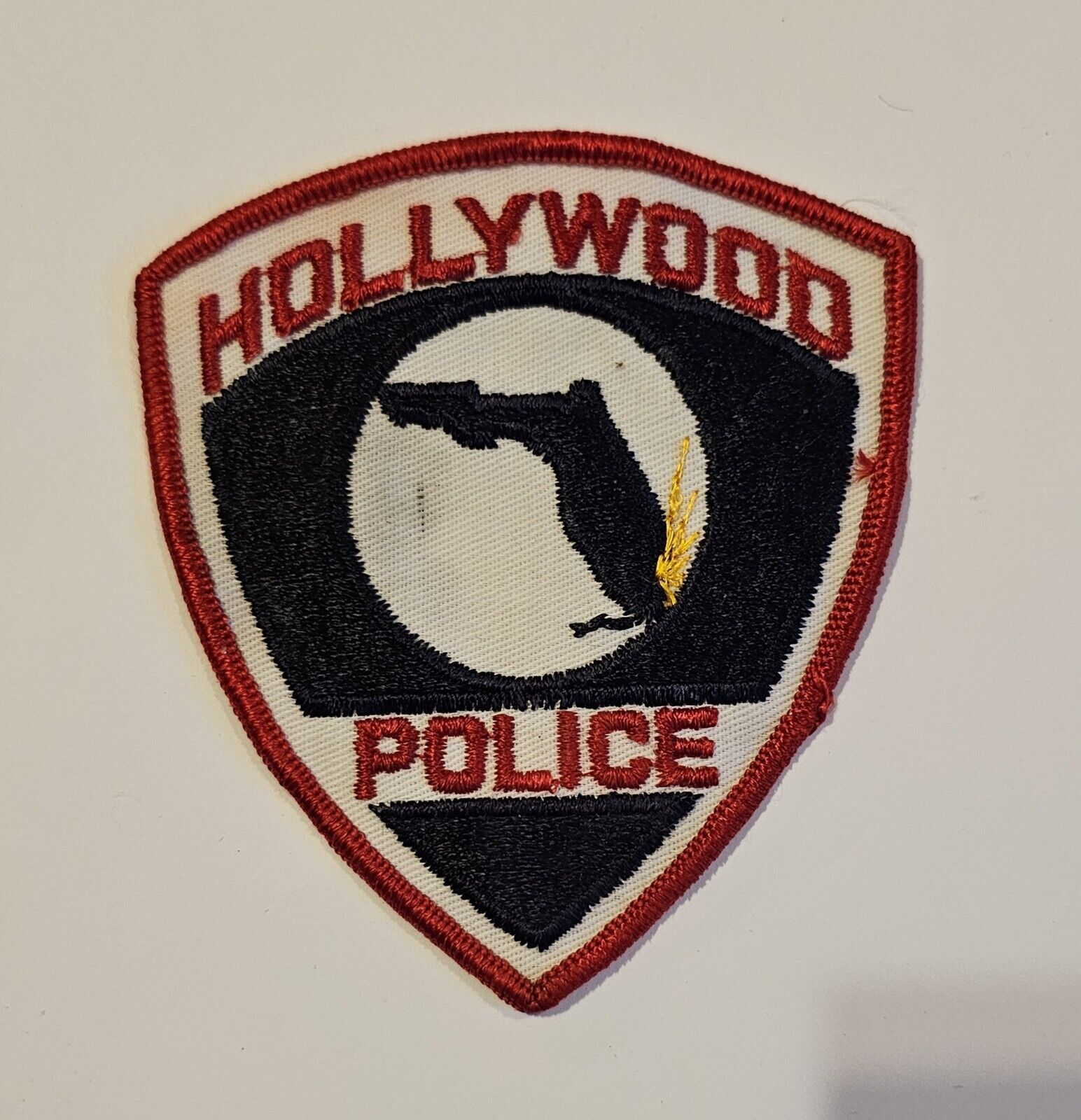 Vintage 1970s Hollywood Police Patch