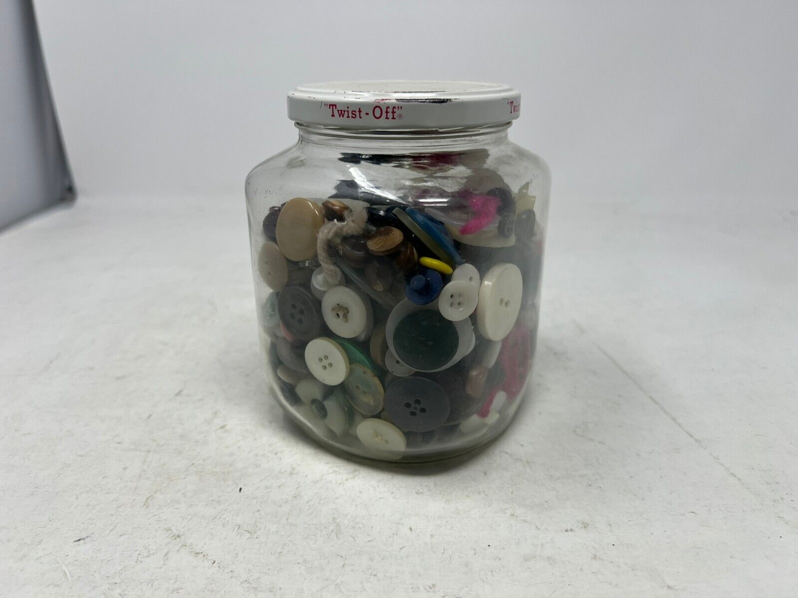 Vtg Old Buttons Lot Of 150+ Mixed Colors Sizes Includes Brights Sewing Crafts
