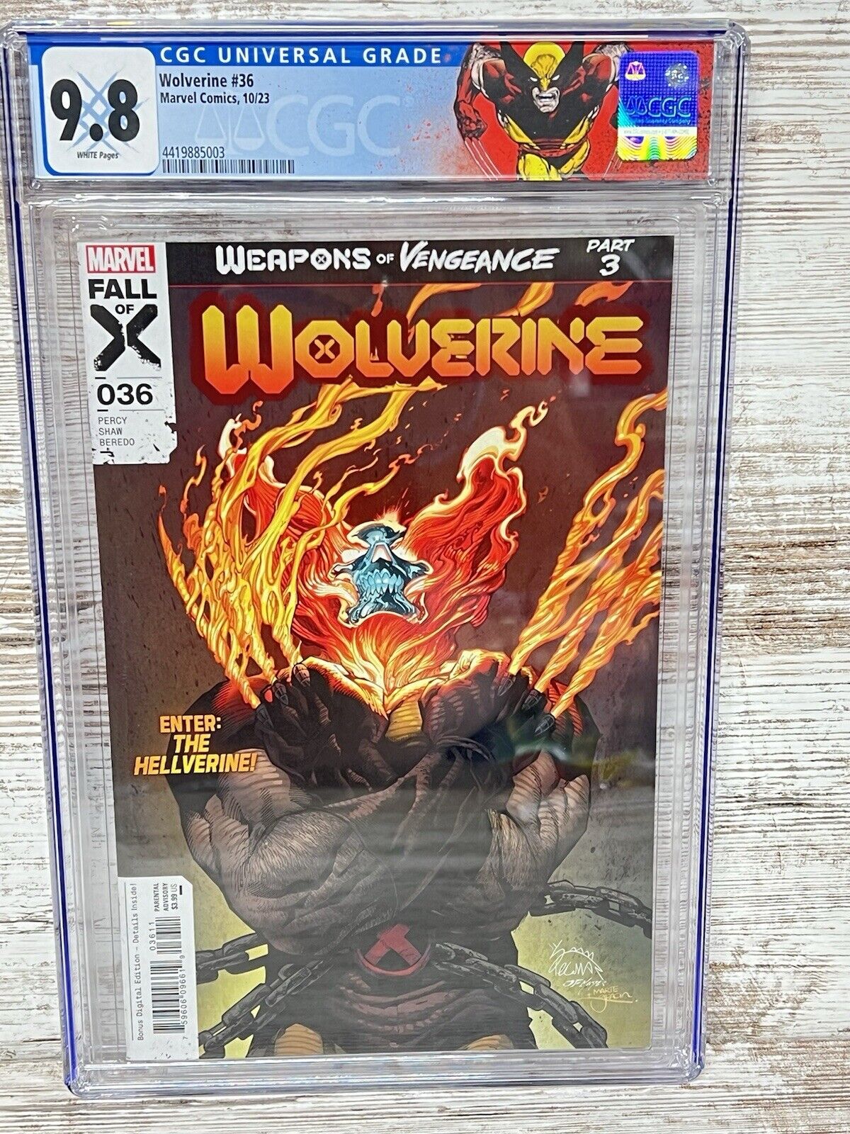 Wolverine #36 CGC 9.8 Marvel 2023 1st appearnce Hellverine Custom Label