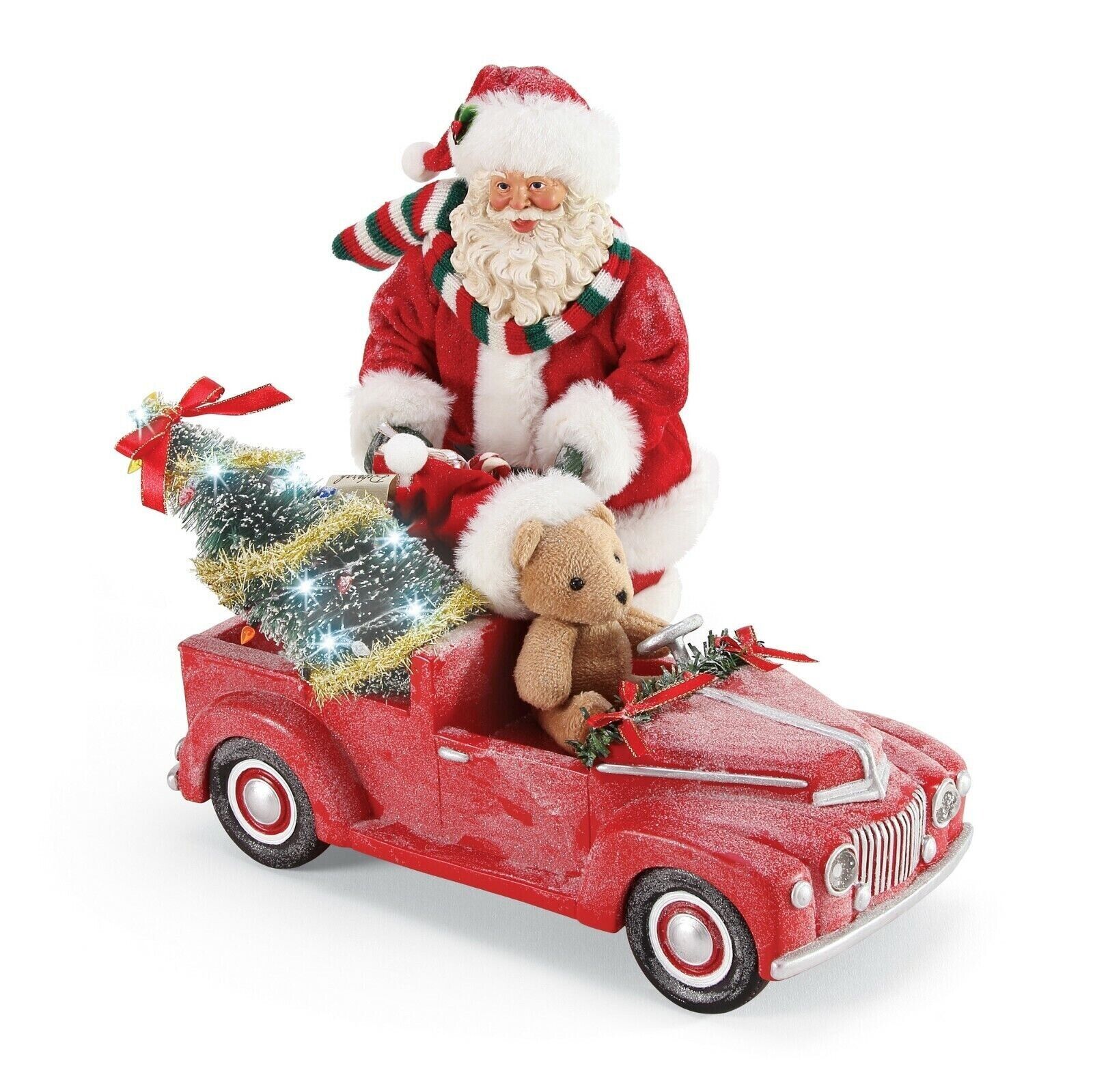 Dept 56 *NEW* Possible Dreams SANTA RED PEDAL TRUCK 6003456 \'Tree Lights Up\'