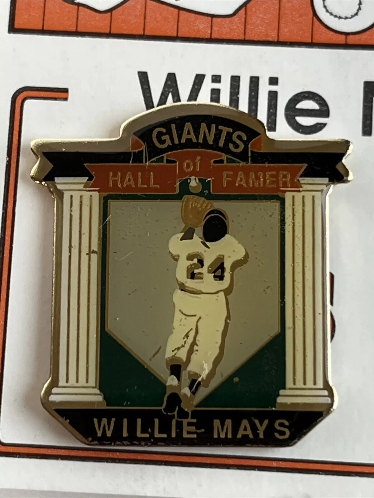 Willie Mays San Francisco Giants Hall Of Fame MLB Baseball Lapel Hat Pin