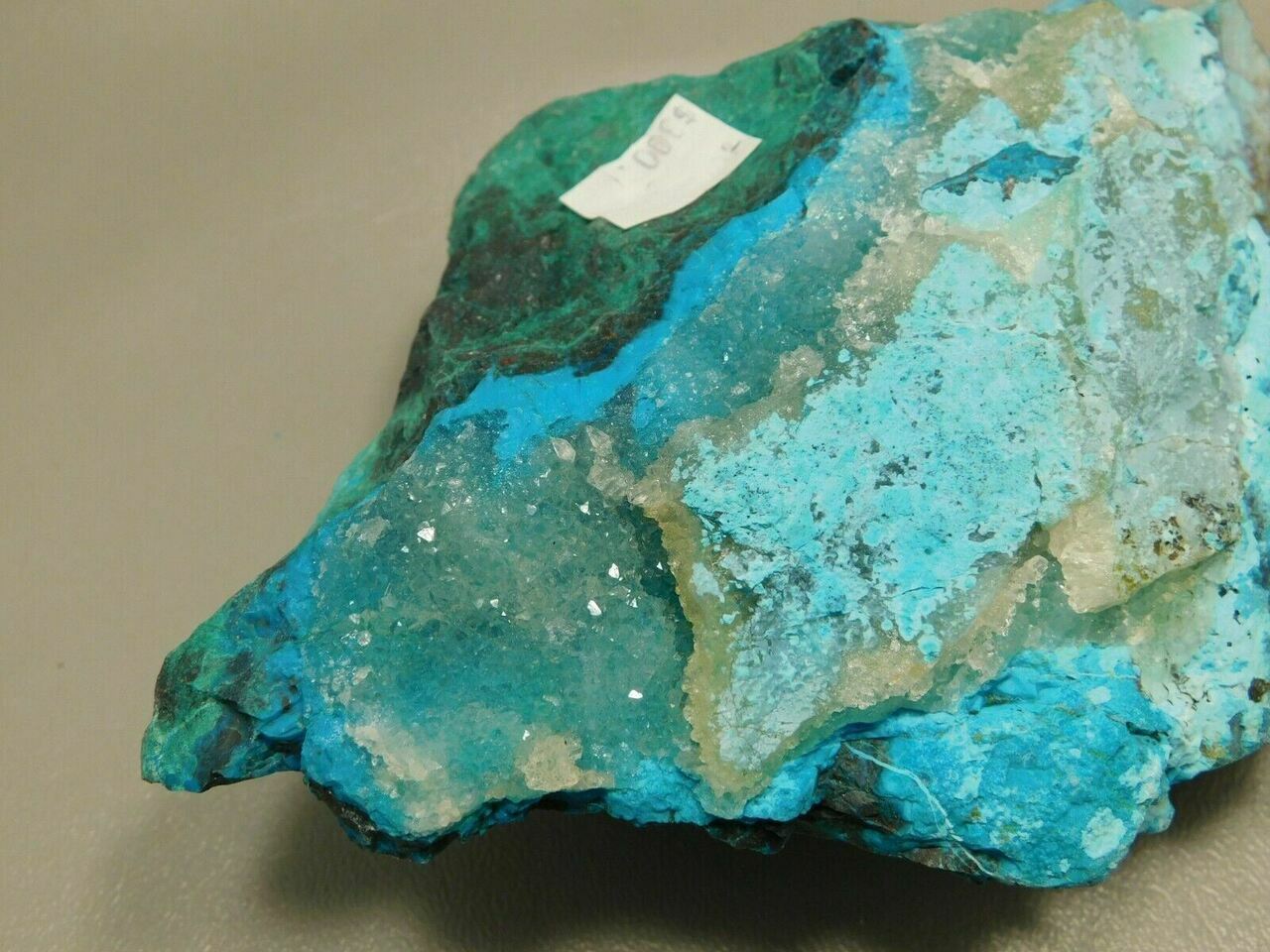 Drusy Chrysocolla Natural Mineral Specimen Druse Rough Rock #O12