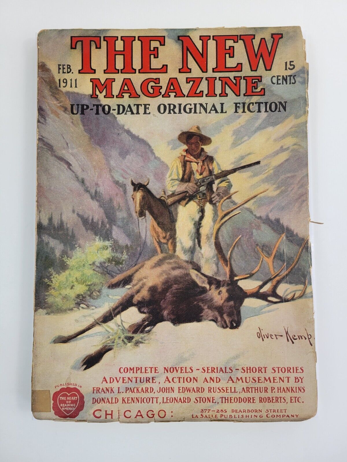 The New Magazine Pulp Magazine February 1911 Oliver Kemp Hunting Cover