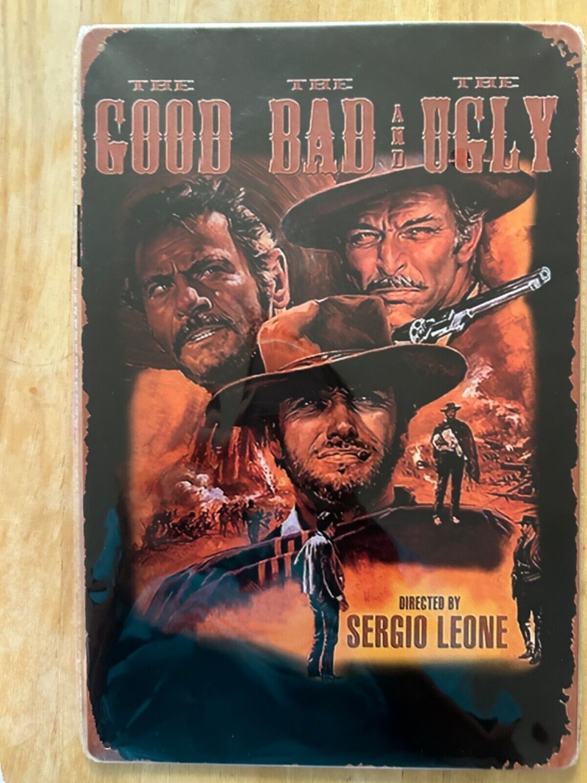 The Good The Bad and the Ugly Movie 8“ x 12“ Tin Sign Eastwood/Van Cleef/Wallach