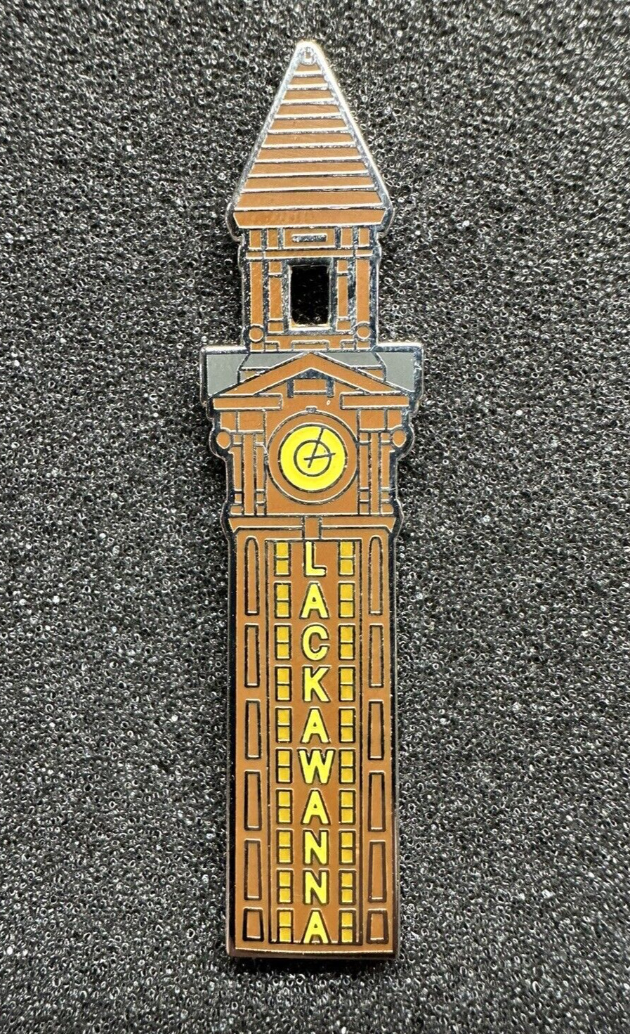 Lackawanna Railroad Hoboken Clock Tower DL&W RR Enamel Pin