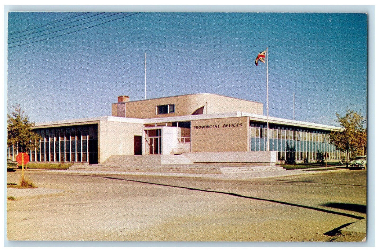 c1960's Manitoba Provincial Building The Pas Manitoba Canada Postcard