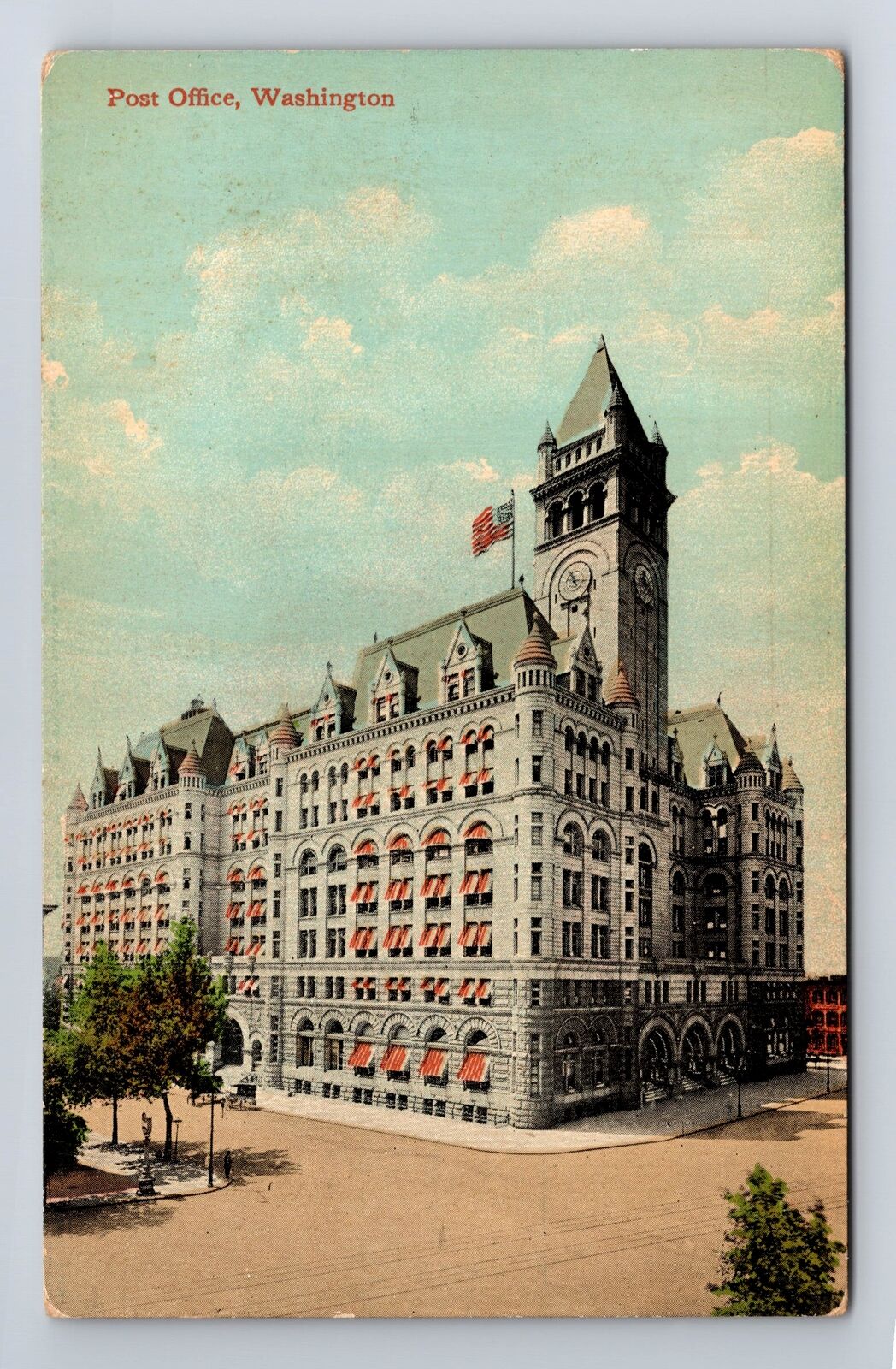 Washington DC, Pennsylvania Ave. Post Office Department, Vintage Postcard
