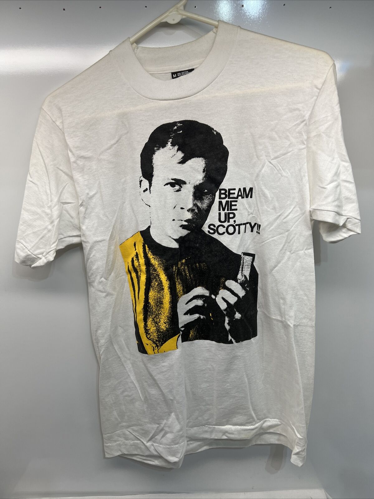 Vtg 70's 80’s Star Trek Beam Me Up Scotty Single Stitch Graphic T Shirt Medium