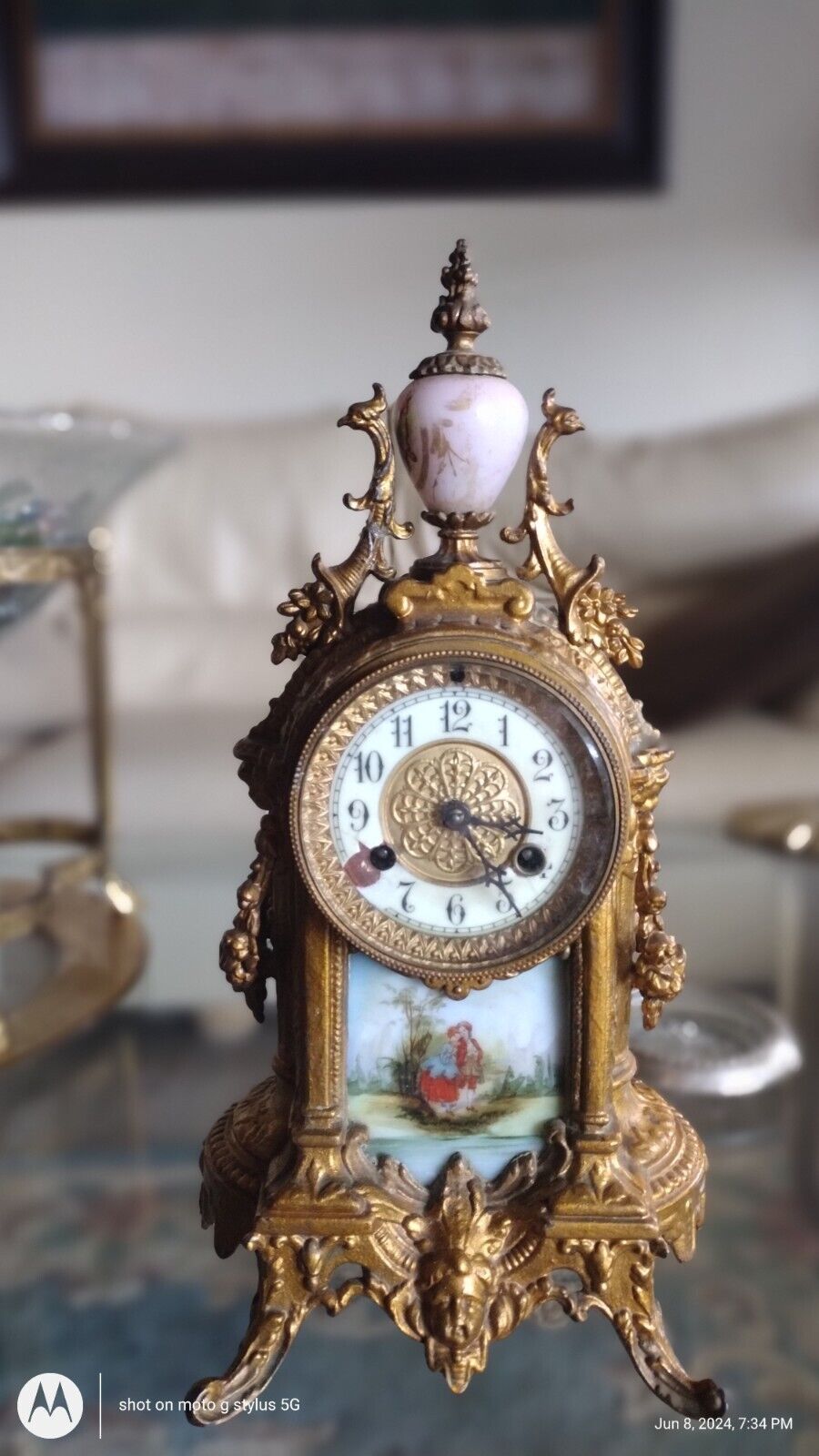 Antique Louis The 15th Mantle Clock