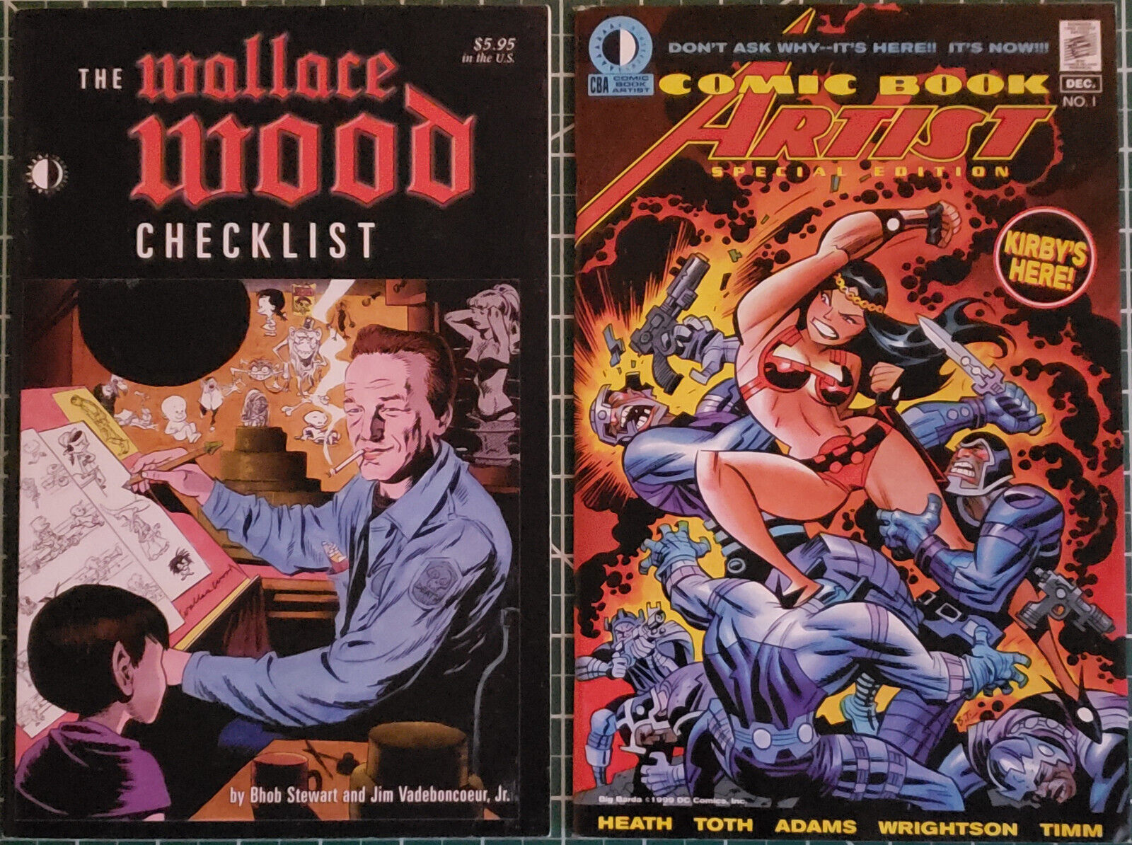 (Lot of 2) TWOMORROWS publications The Wallace Wood Checklist + 1