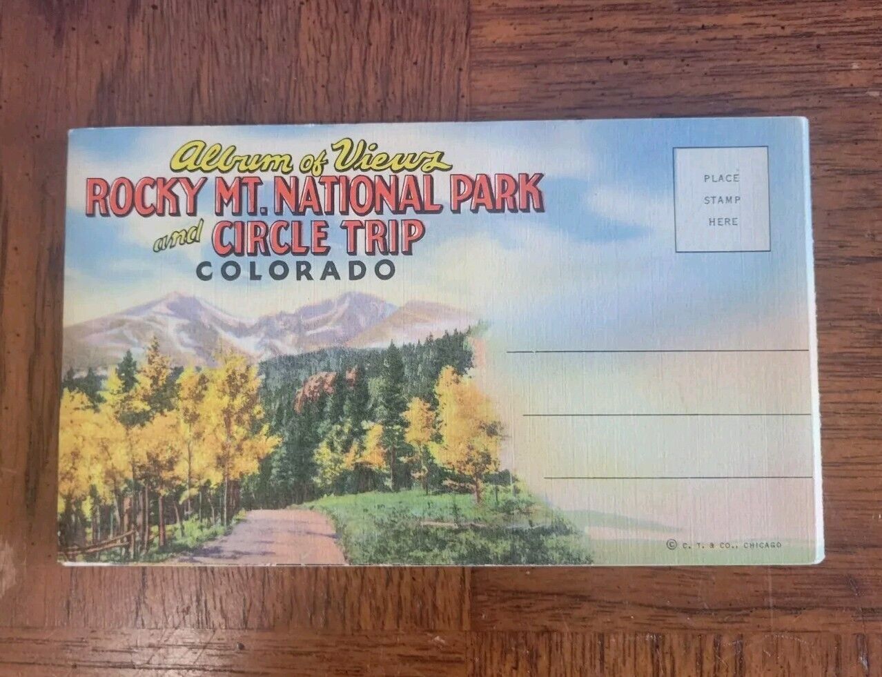 c1940s CO - Rocky Mt. National Park Circle Trip Postcards Colorado UNPOSTED VTG