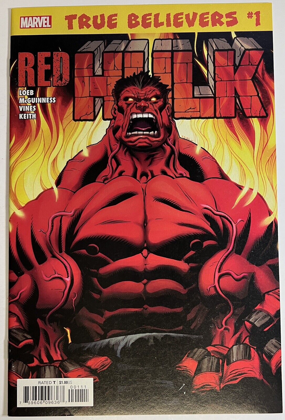 True Believers Hulk-Red Hulk #1 Marvel Comics November 2019 VF/NM