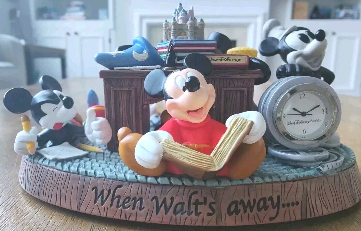 Disney World Time Works When Walt\'s Away.... Mickey Mouse Generation Figurine