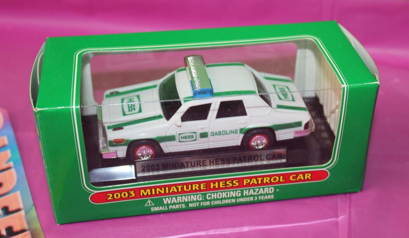 Hess 2003 Miniature Patrol Car Holiday Toy Christmas Gift In Box