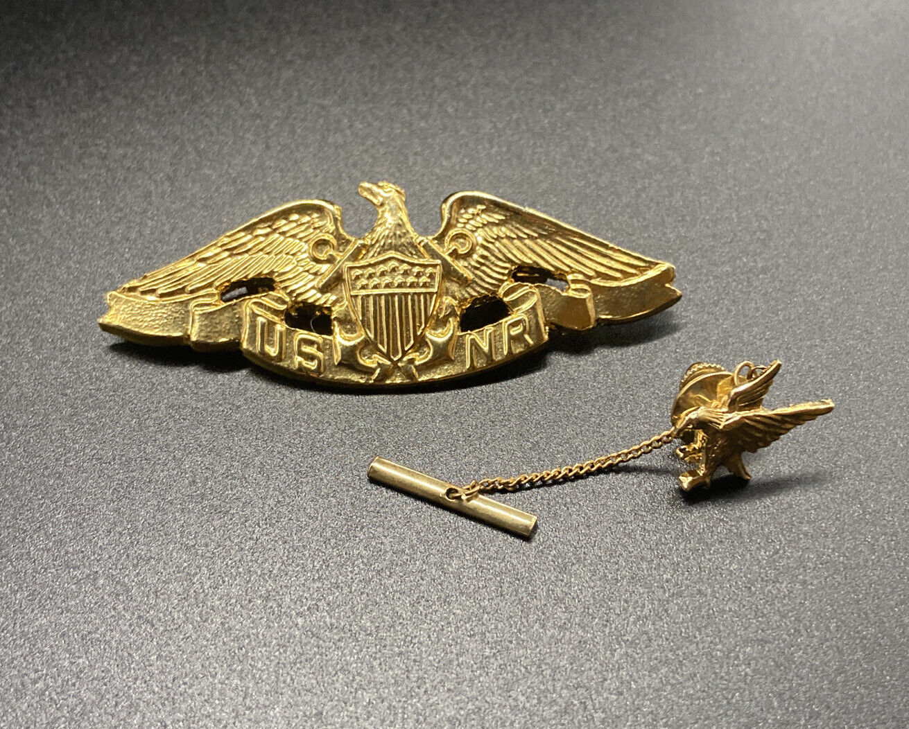 USA NAVY Reserve Vanguard NY US NR Pin With American Eagle Tie/Lapel Pin
