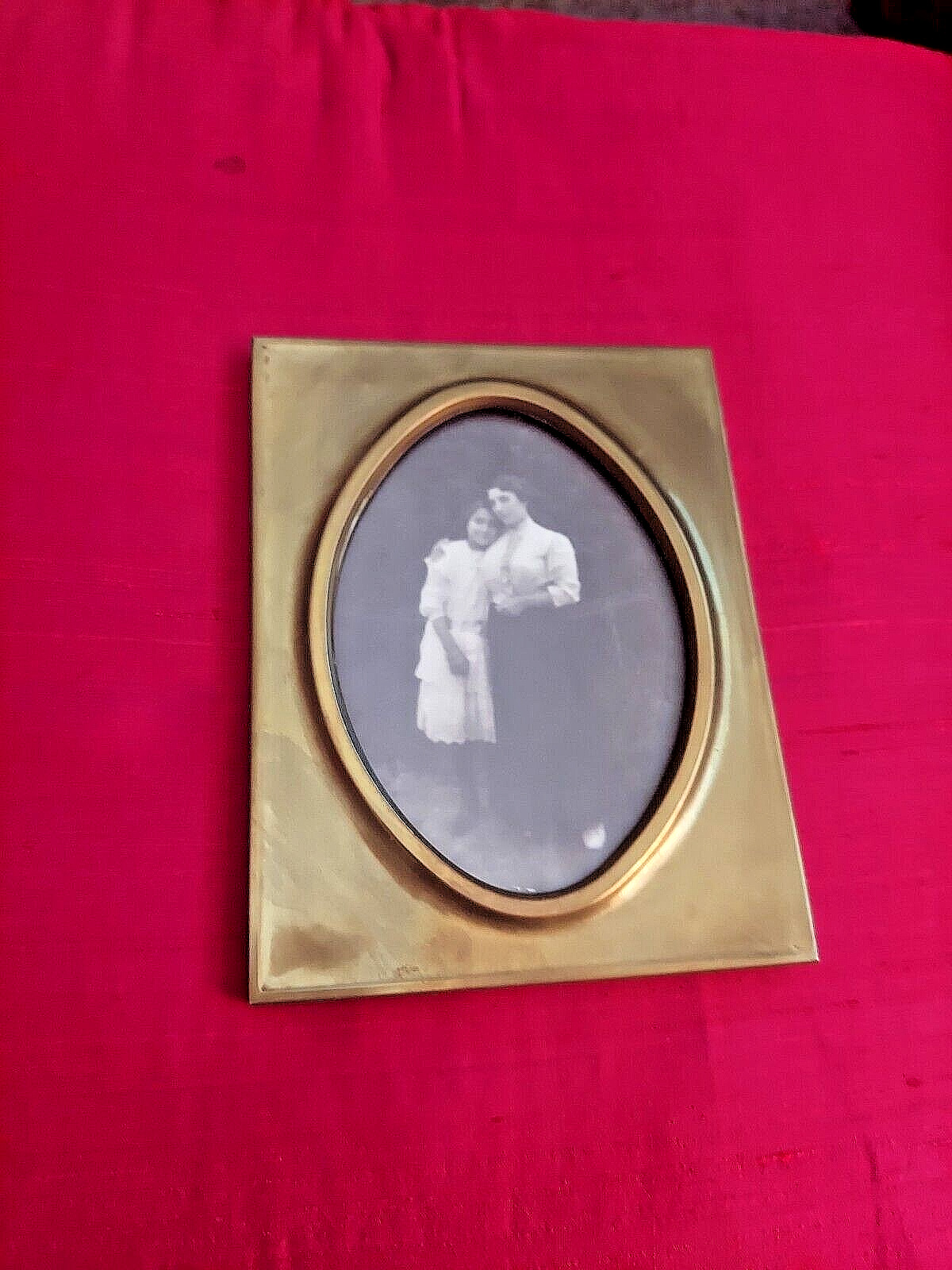 Art Nouveau Brass Photo Frame