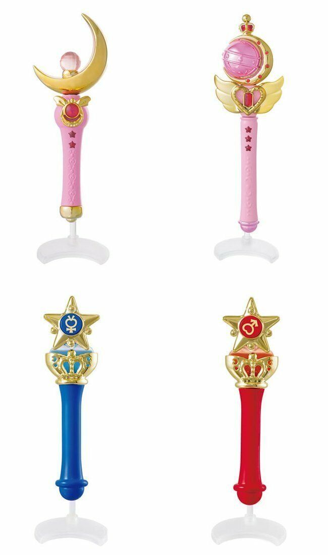 BANDAI Sailor Moon transformation rod and stick Part-1 set 4type Complete figure