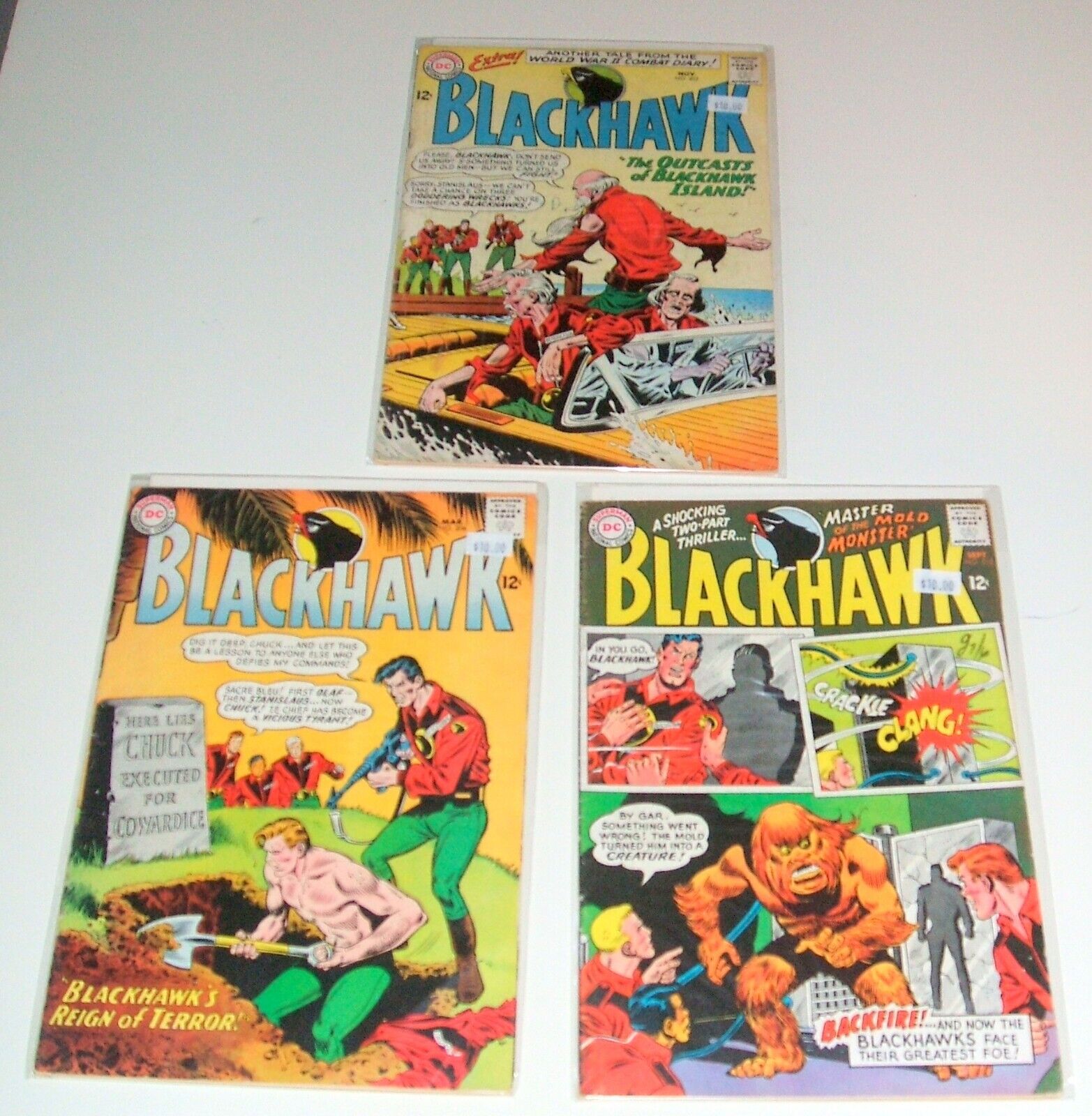 Superman National Comics DC Blackhawk #202, #206, #212