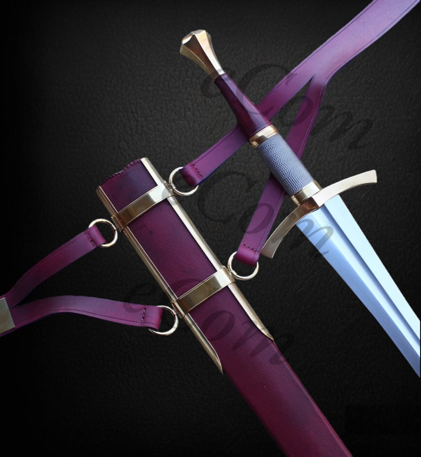 Hand Forged High Carbon Steel Viking Sword Sharp / Battle Ready Long Sword