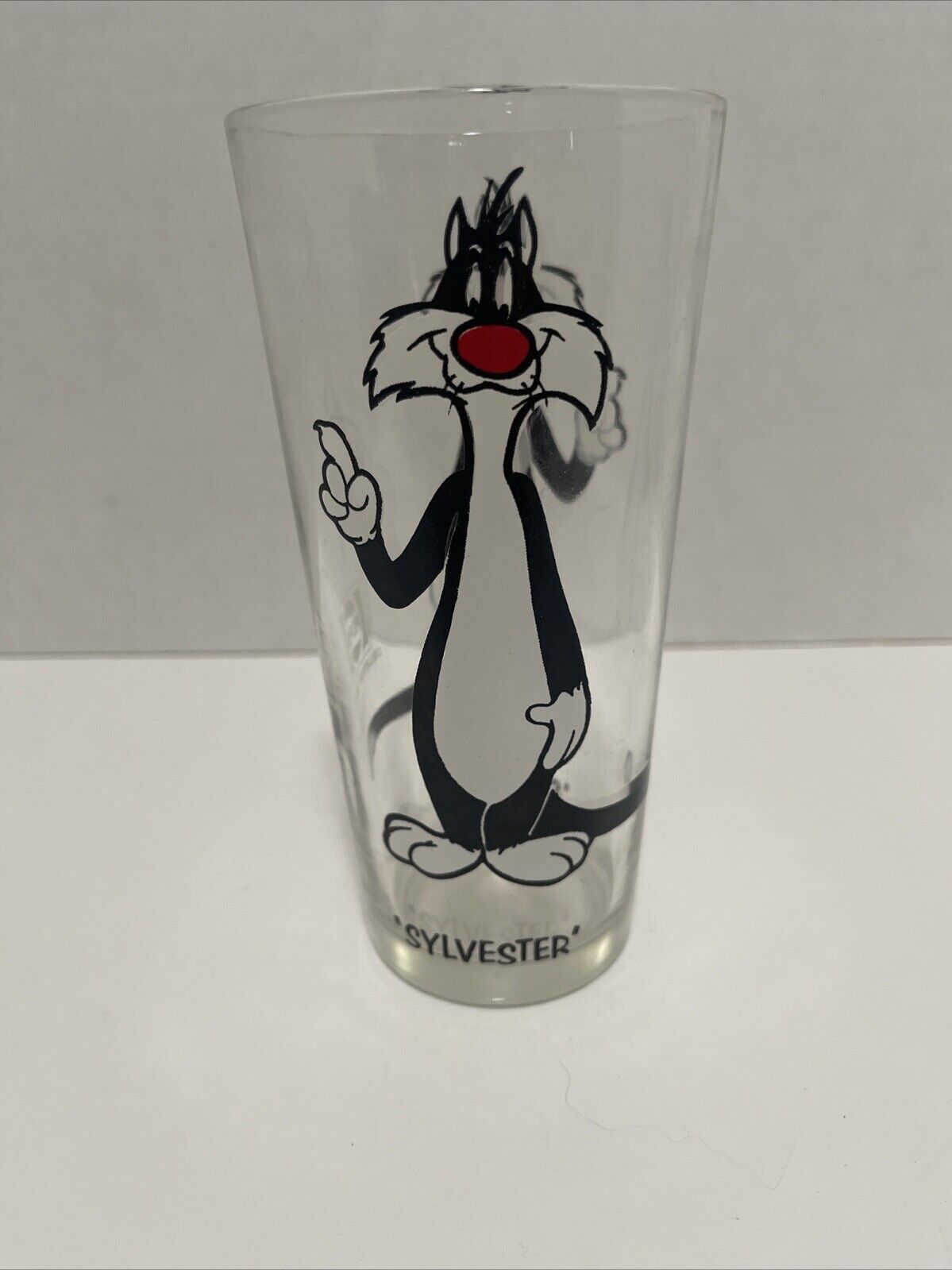 Vintage 1973 Sylvester Pepsi Looney Tunes Collector Series Drinking Glass Cup