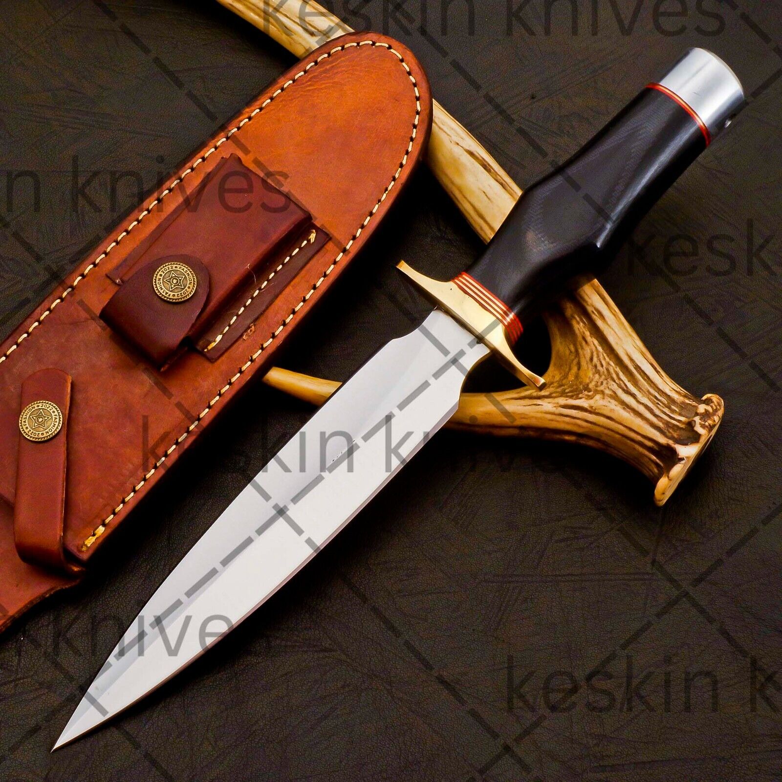 Handmade Randall Knife Model 2 Style Steel Hunting Dagger, Bowie Tactical knives