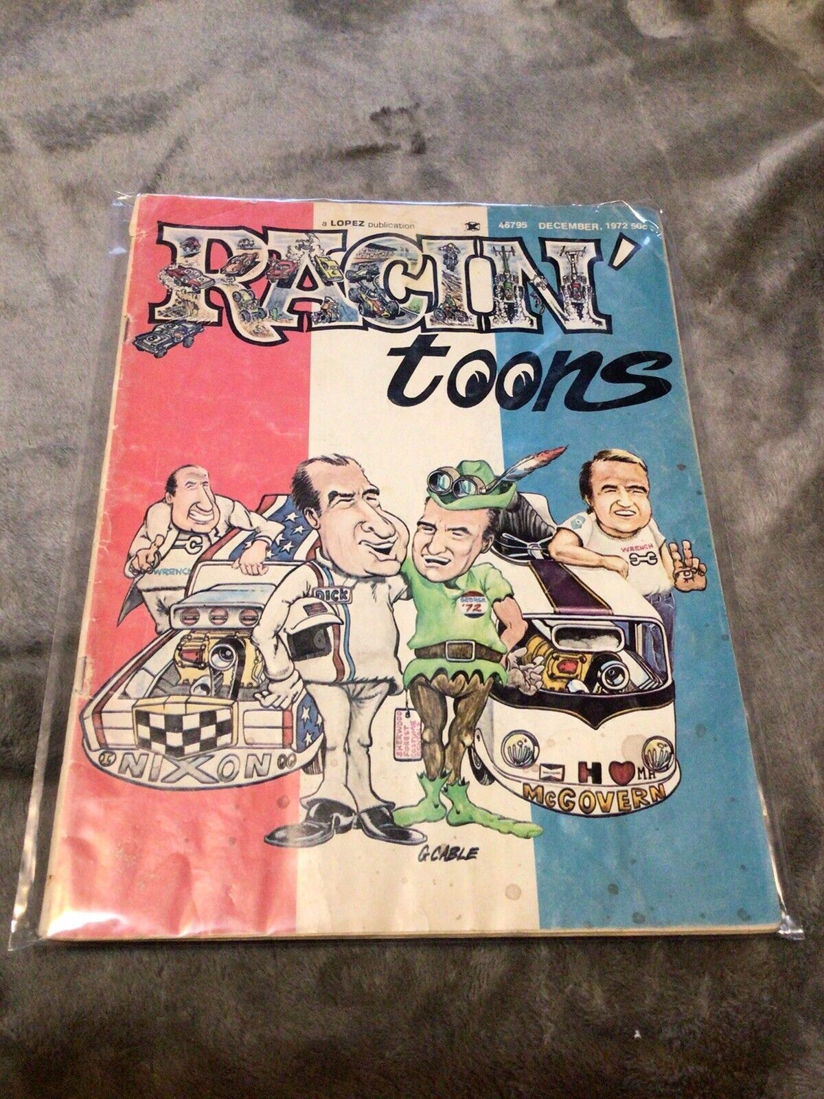 Vintage Racin Toons December 1972 Magazine Comic Book