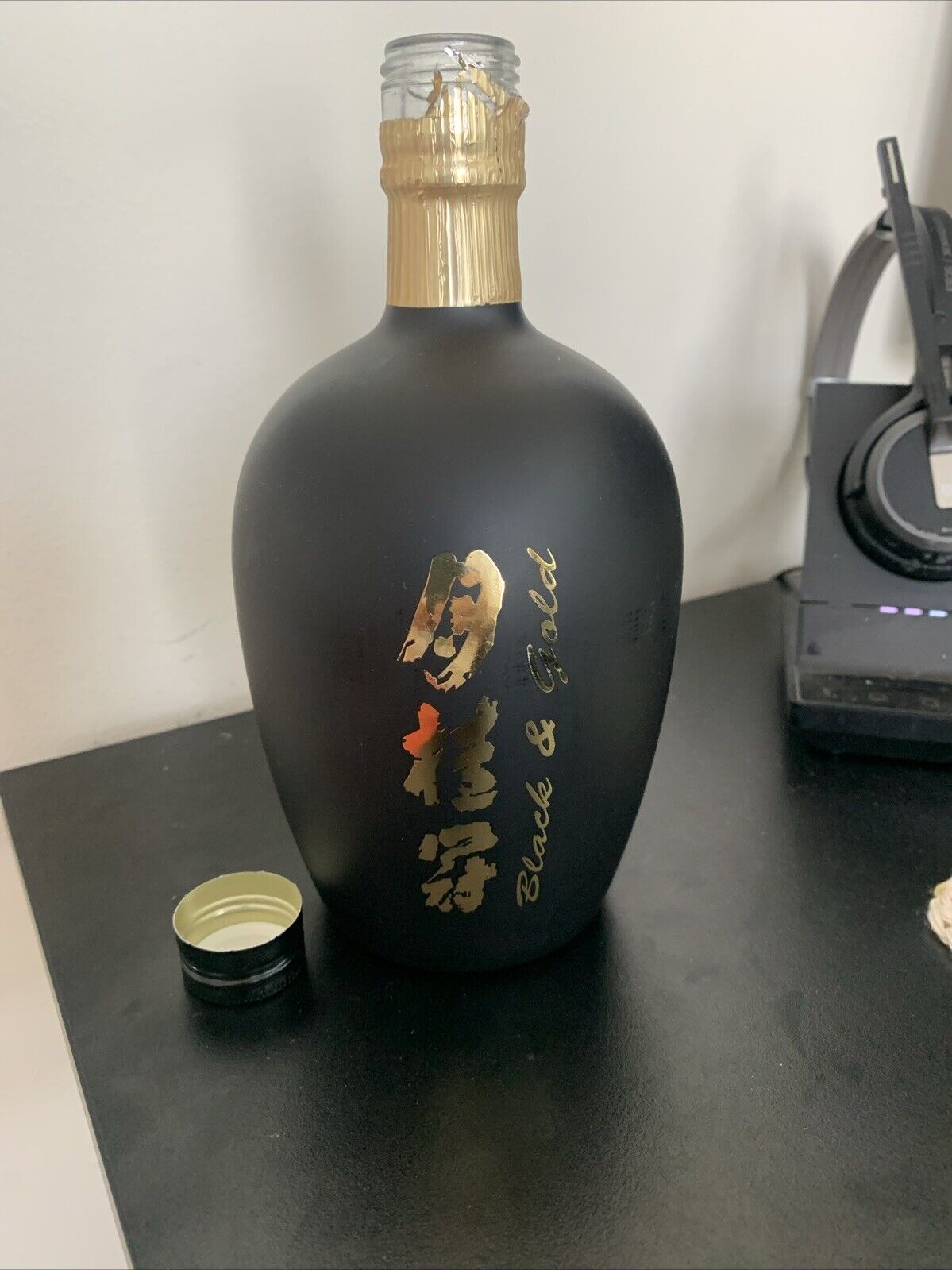 Gekkeikan Sake Black & Gold EMPTY BOTTLE 750ml