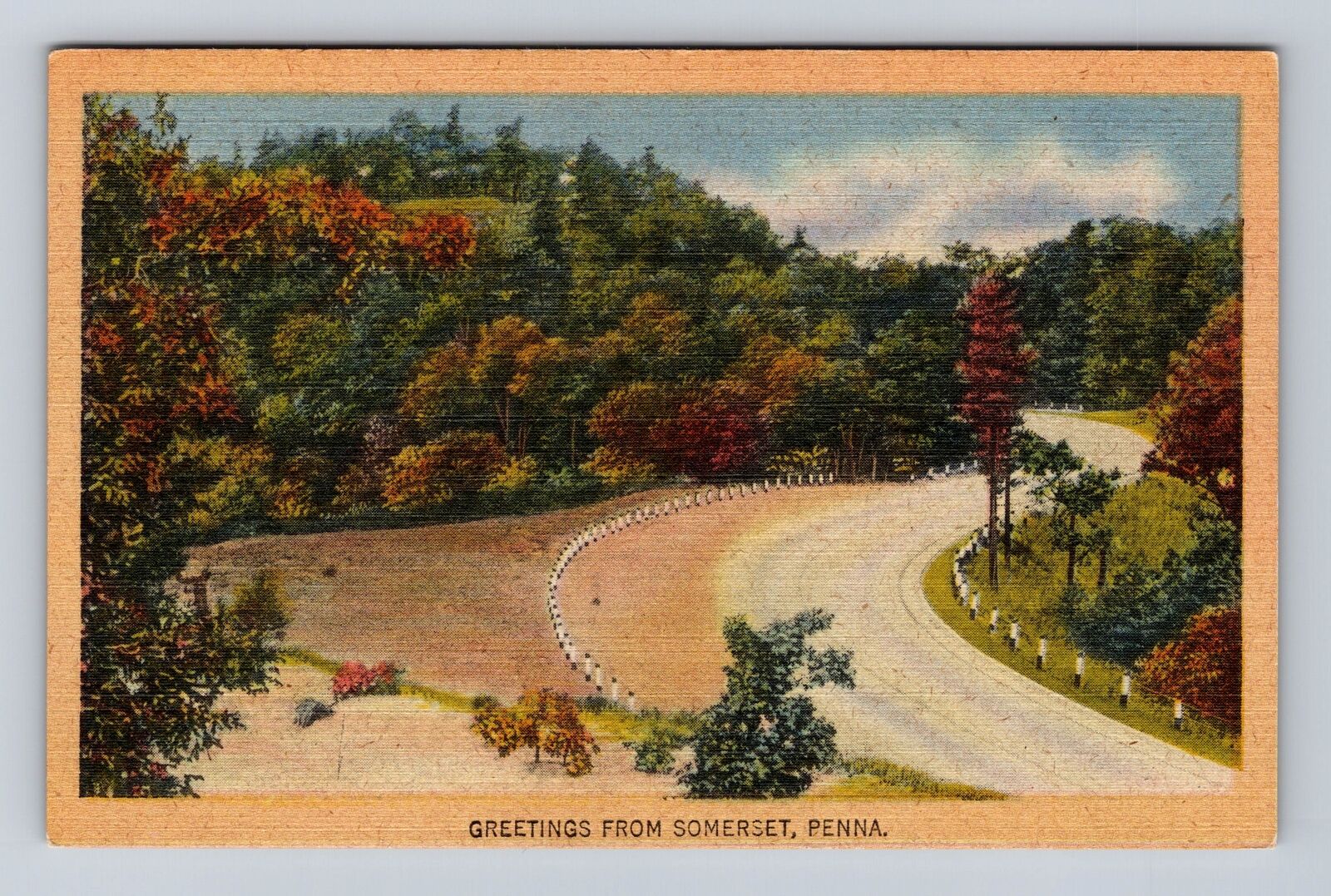 Somerset PA-Pennsylvania, Scenic General Greetings, Antique, Vintage Postcard