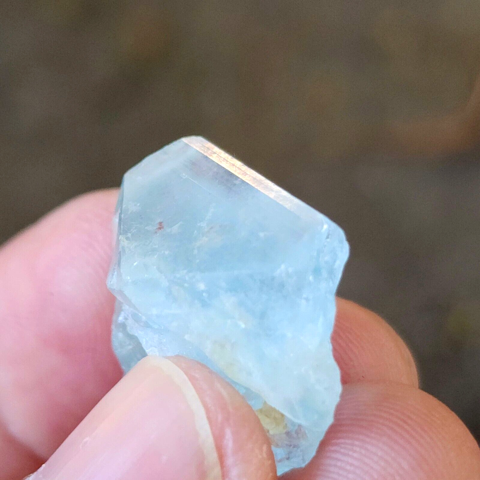Unheated Untreated Blue Topaz Crystal from Zimbabwe, 44.0ct, US Seller