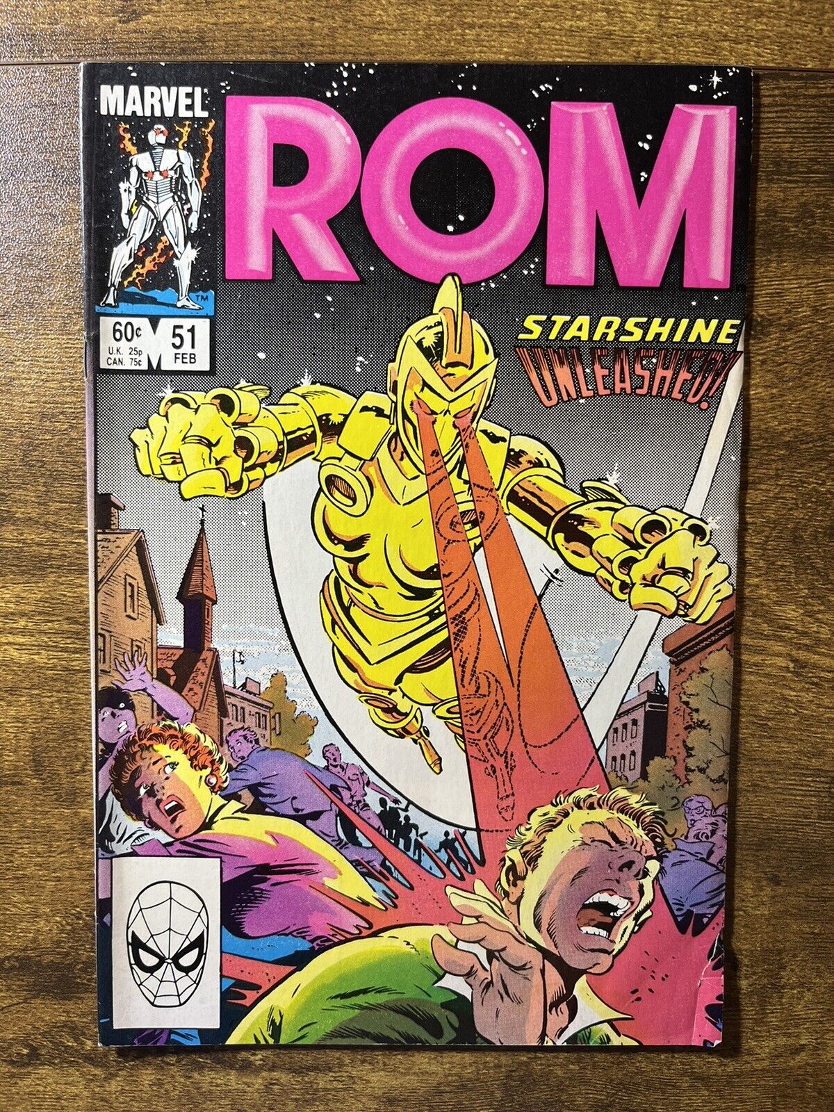 ROM 51 DIRECT EDITION SPACEKNIGHT MIKE ZECK COVER MARVEL COMICS 1984