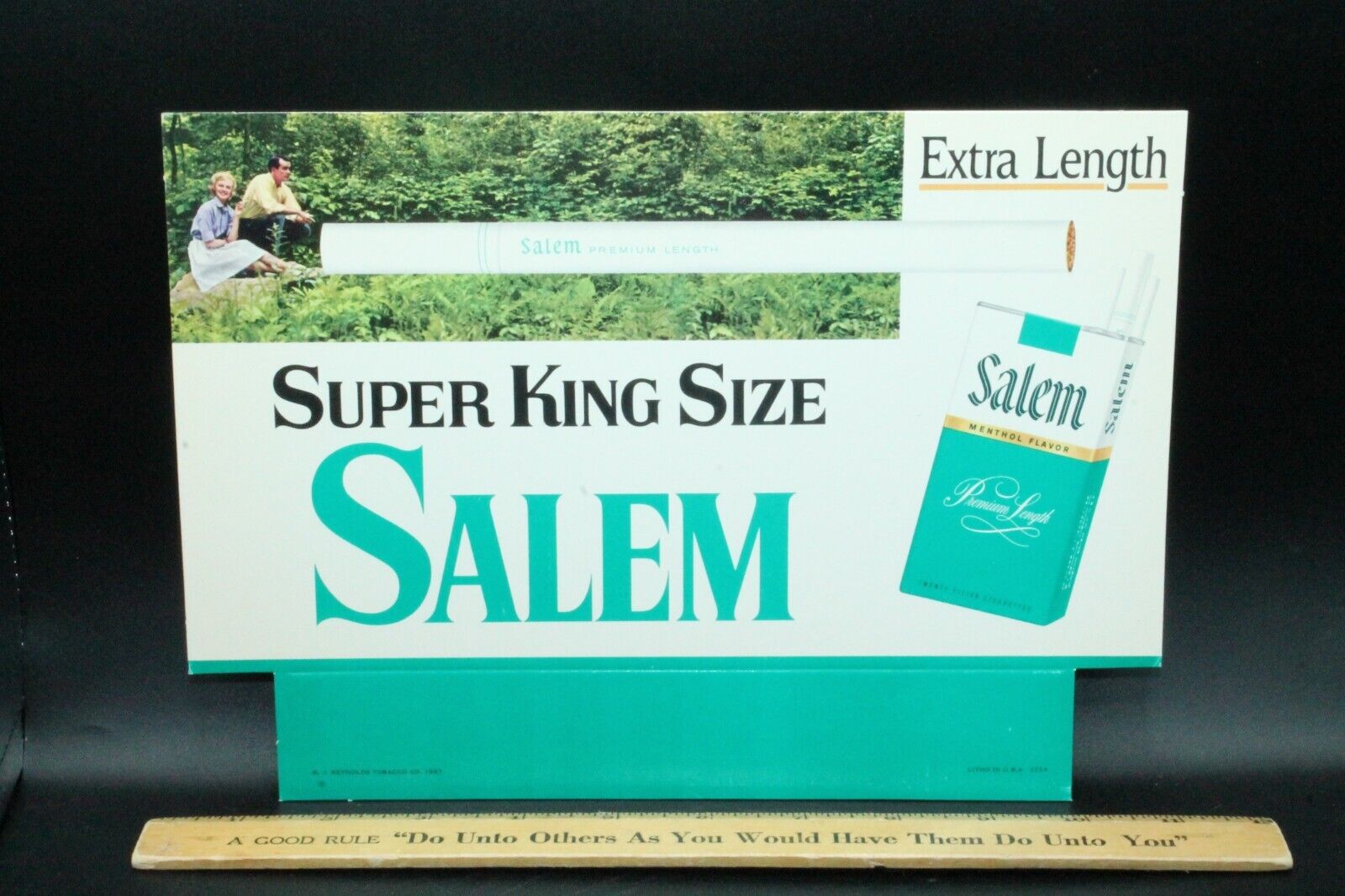 Vintage Salem cigarette Counter display NOS Super king size 1967 10.5x7.5