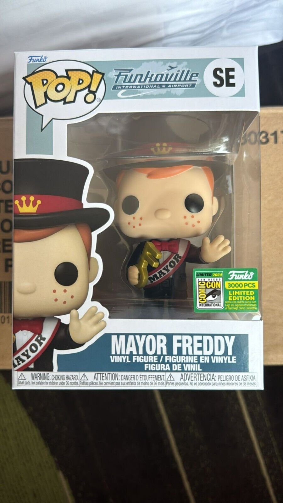 *IN HAND* Funko Pop Mayor Freddy [LE 3,000] [2024 SDCC Convention Sticker]