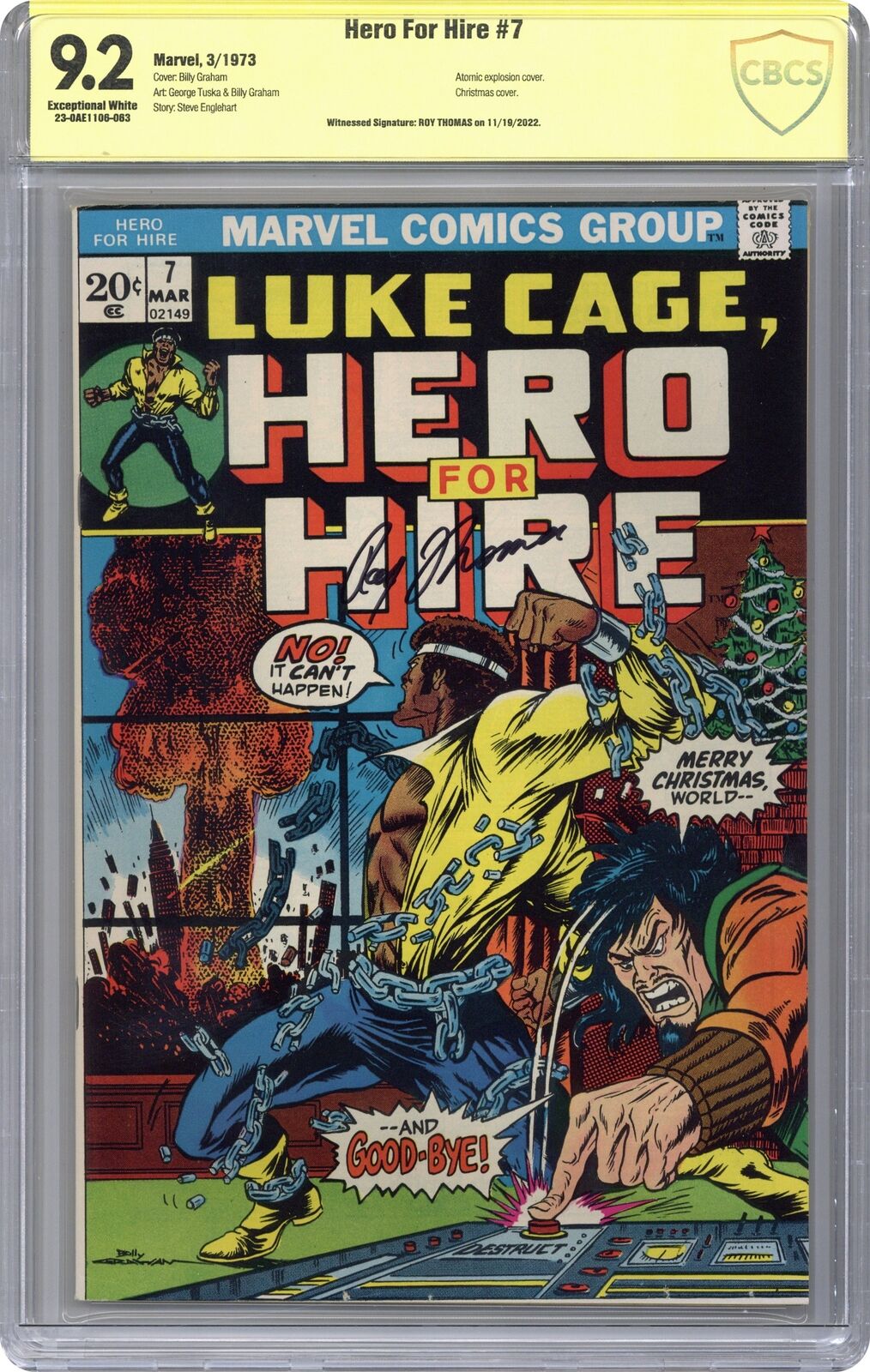 Power Man and Iron Fist Luke Cage #7 CBCS 9.2 SS Roy Thomas 1973 23-0AE1106-063