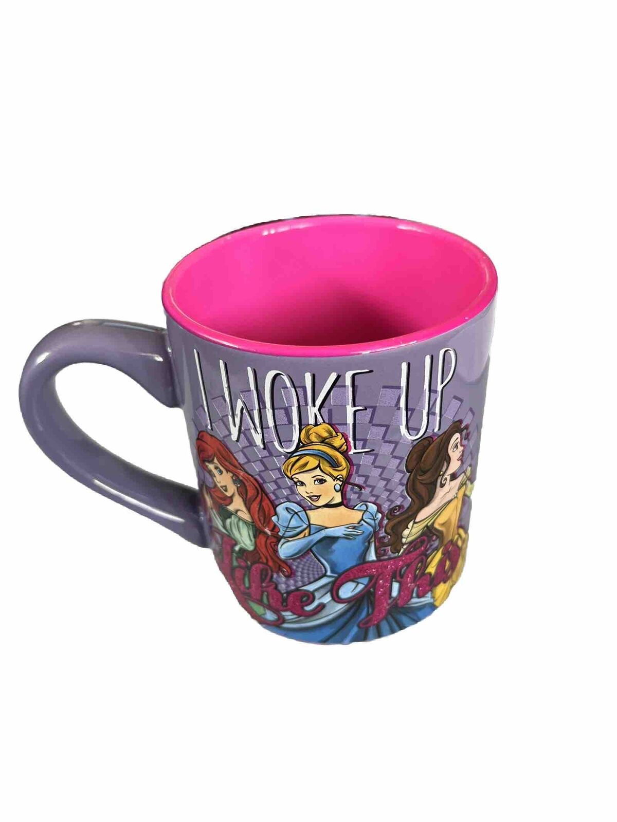 Official Disney Princess I WOKE UP LIKE THIS 14 oz Ceramic Coffee Mug