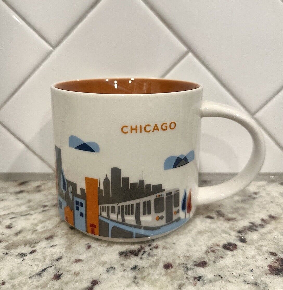 Starbucks You Are Here Collection 2015 CHICAGO Collectible Coffee Mug 14 oz.