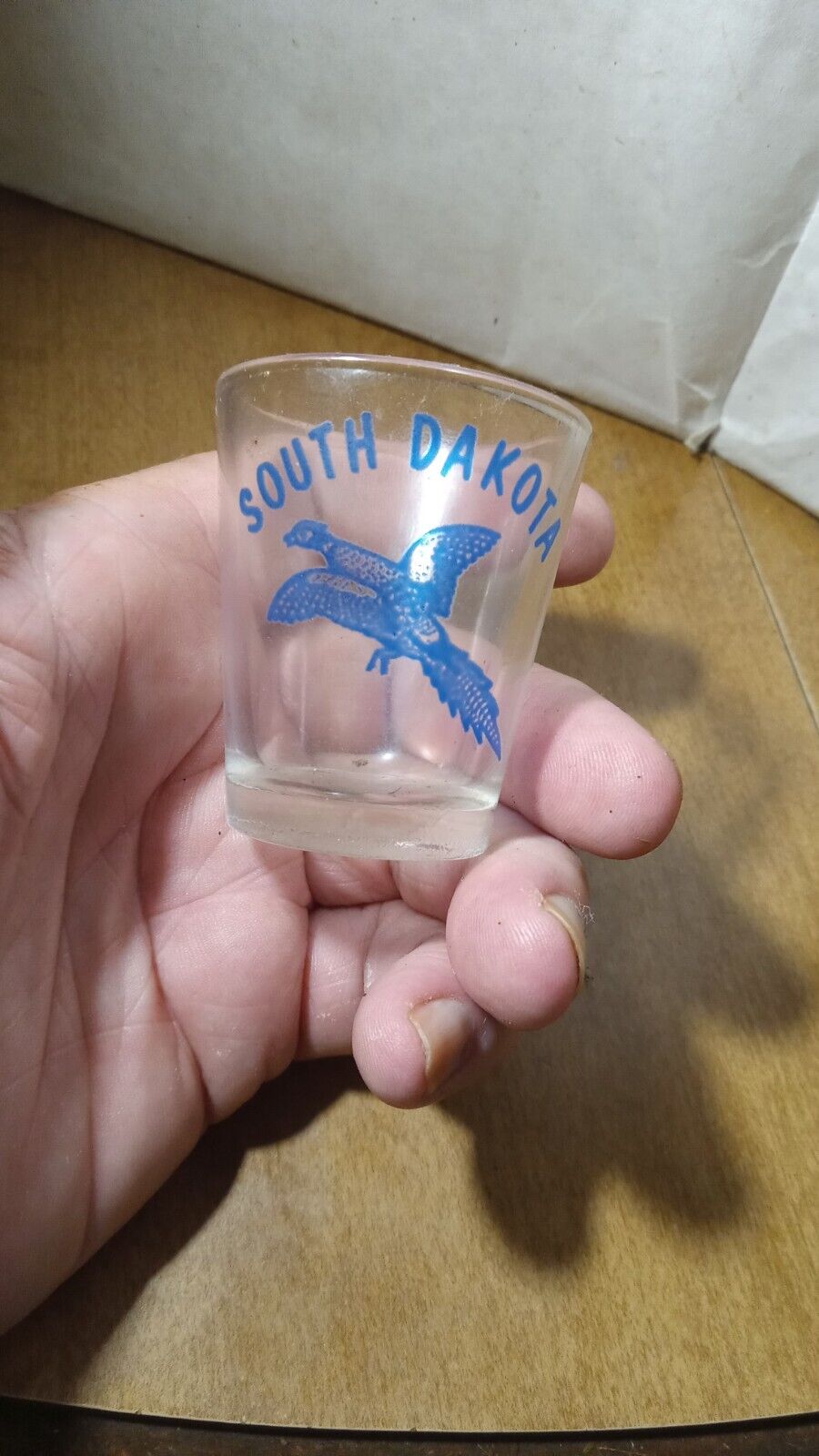 Vintage South Dakota Pheasant Souvenir Shot Glass