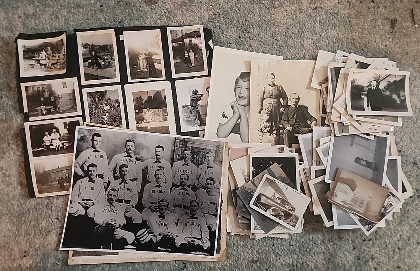 165 Antique PHOTOGRAPHS 1900s-1950s Huge Assortment Families Some Dated 